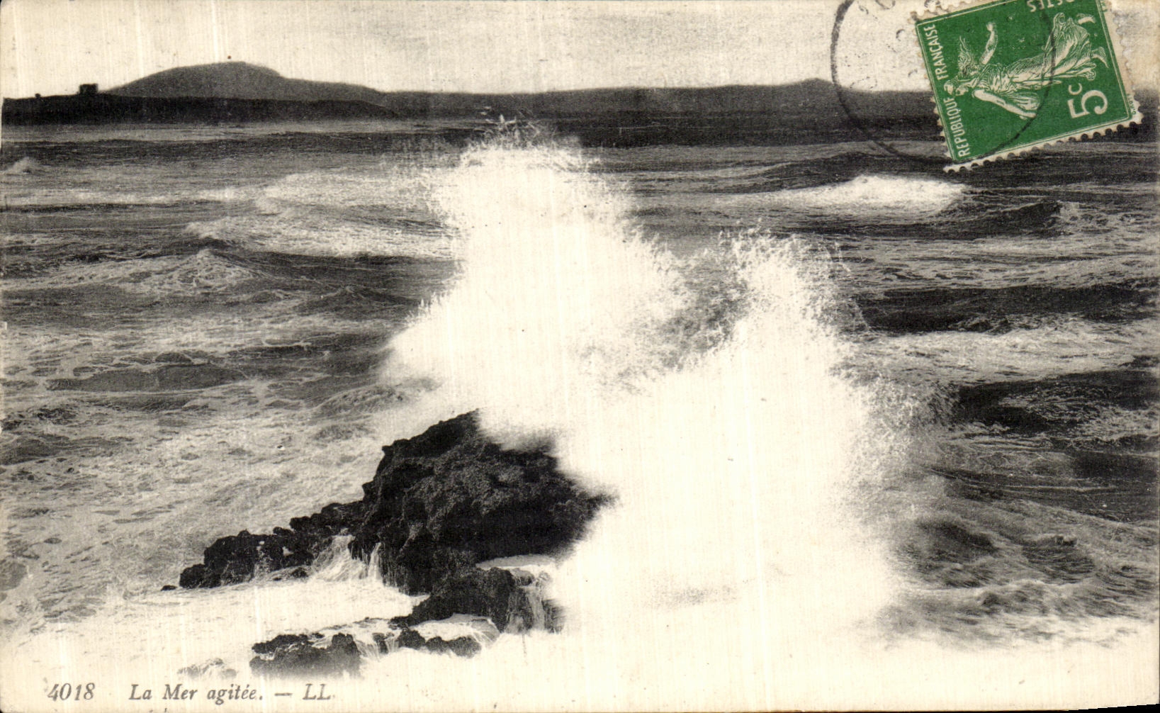 CPA La Mer Agitee