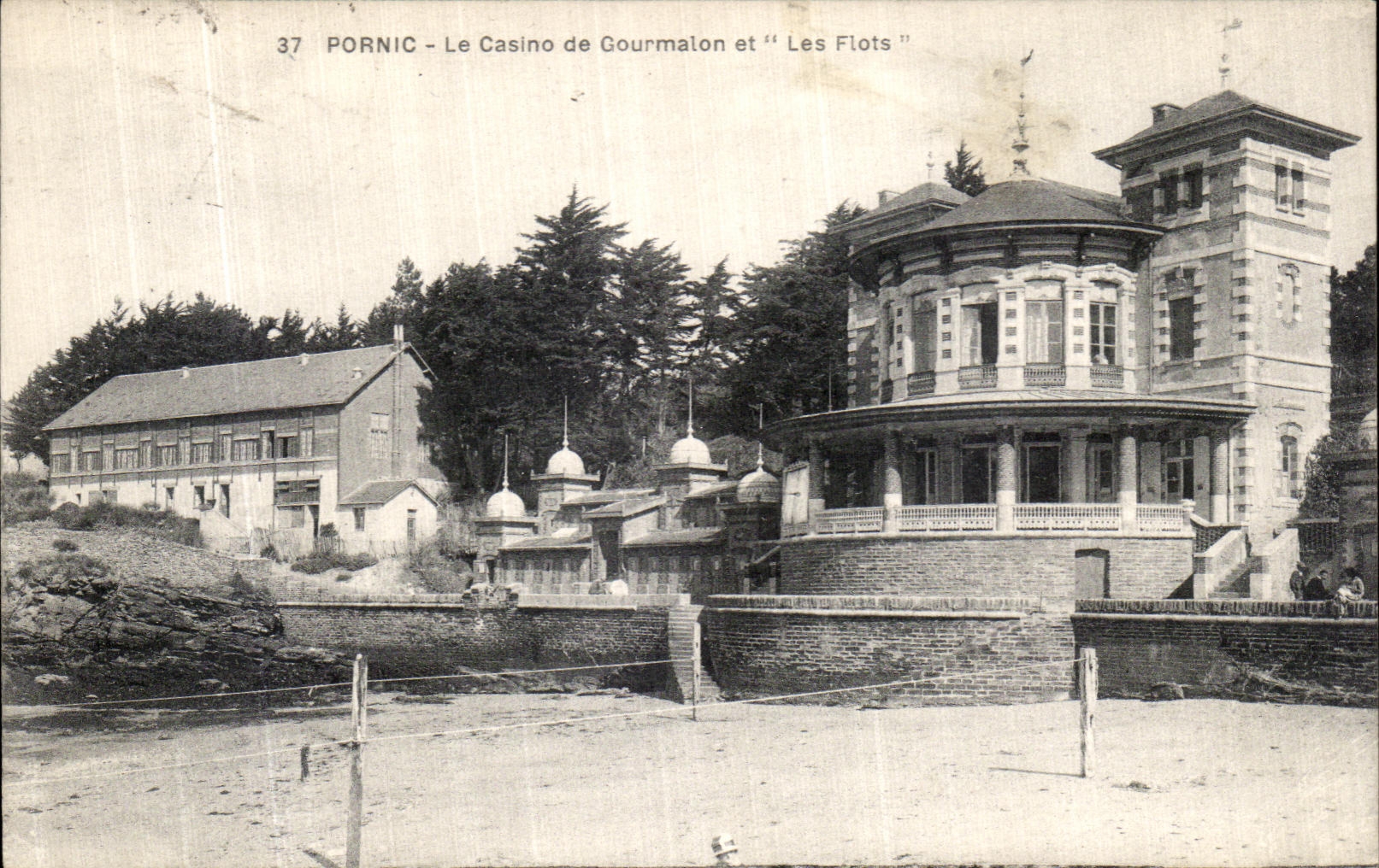 CPA Pornic Le Casino de Gourmalon et Les Flots