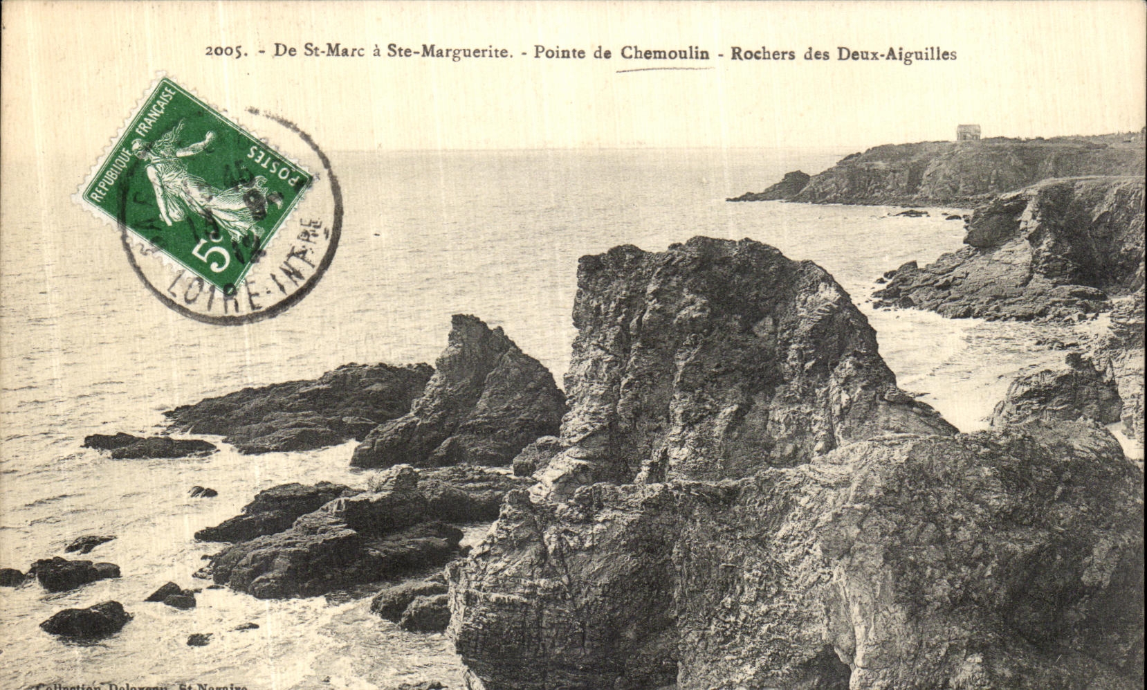 CPA De St Marc a Ste Marguerite Pointe de Chemoulin Rochers des Deux Aiguilles