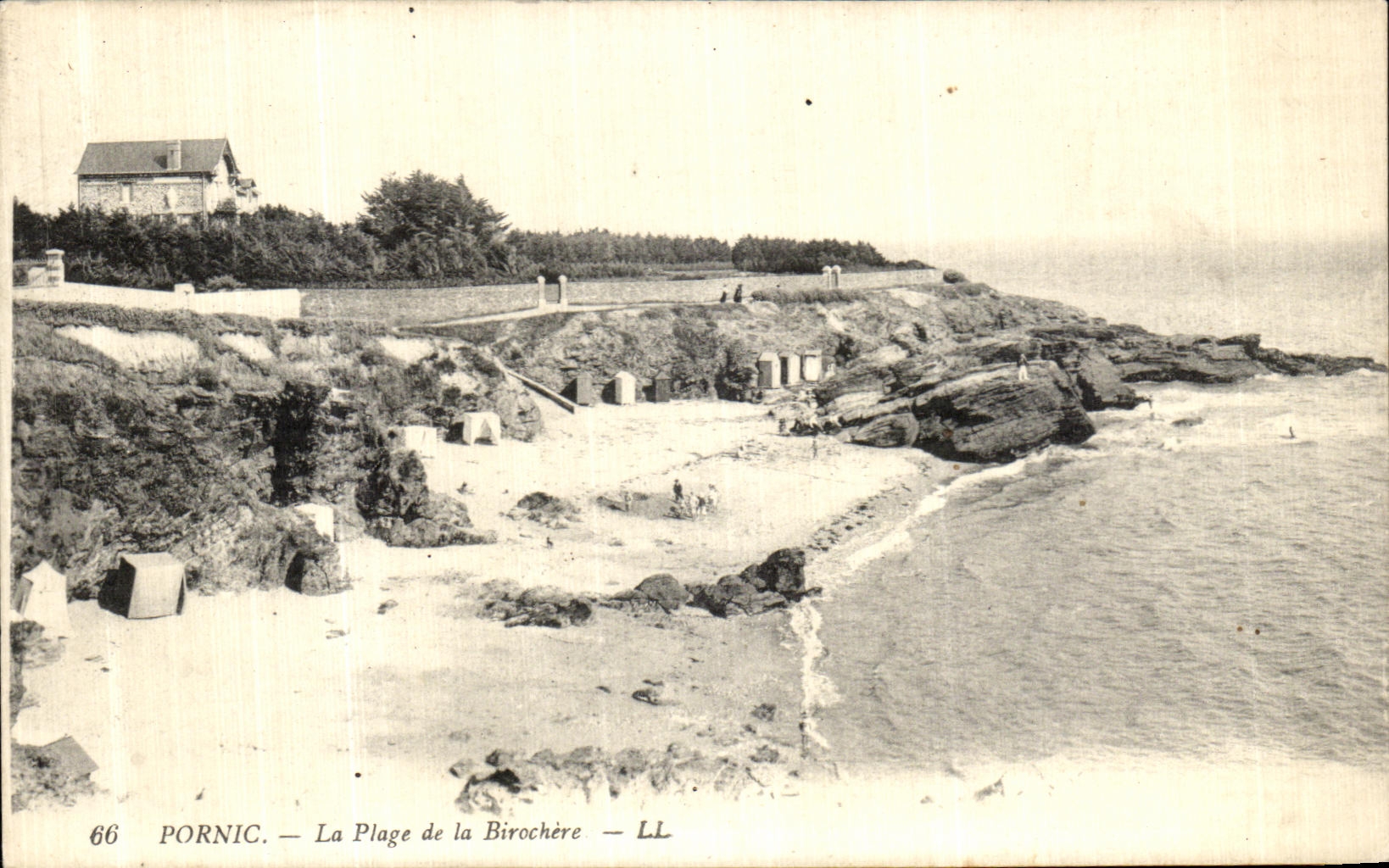 CPA Pornic La Plagee de la Birochere