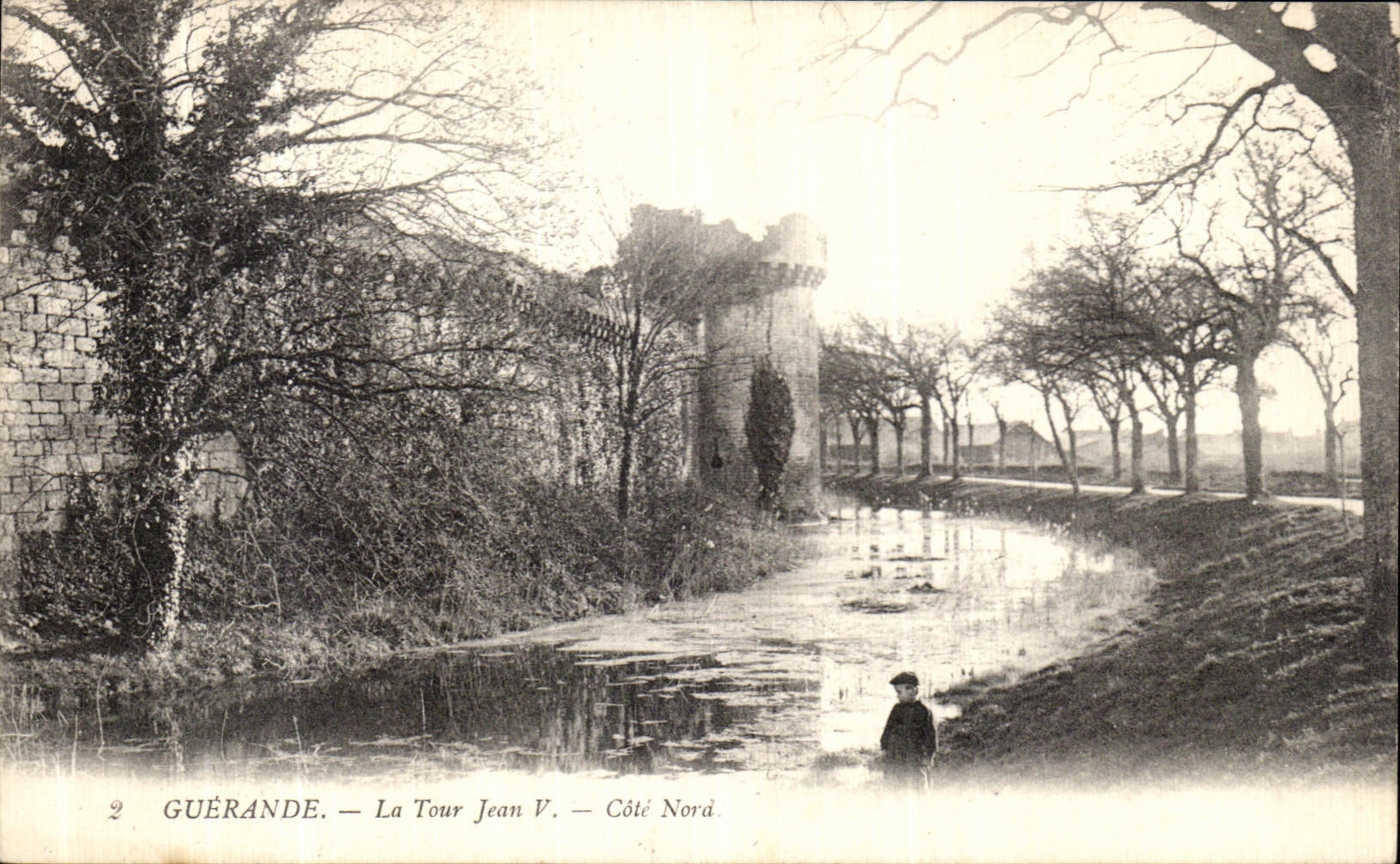 POSTAL Guerande de la VENDIMIA las dimensiones de Jean V de la torre nortenas