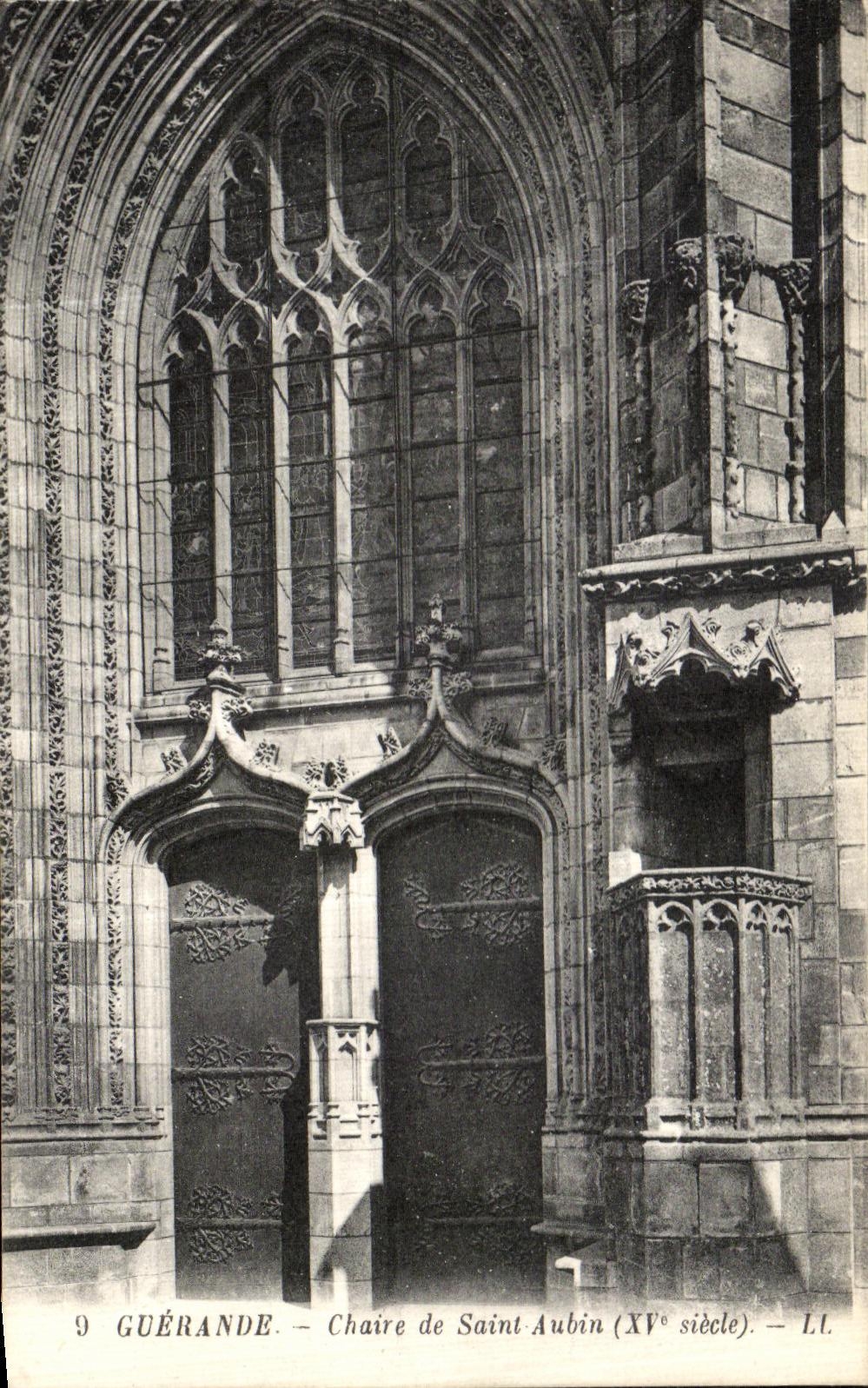 Púlpito de Guerande de la POSTAL de la VENDIMIA de Aubin Saint
