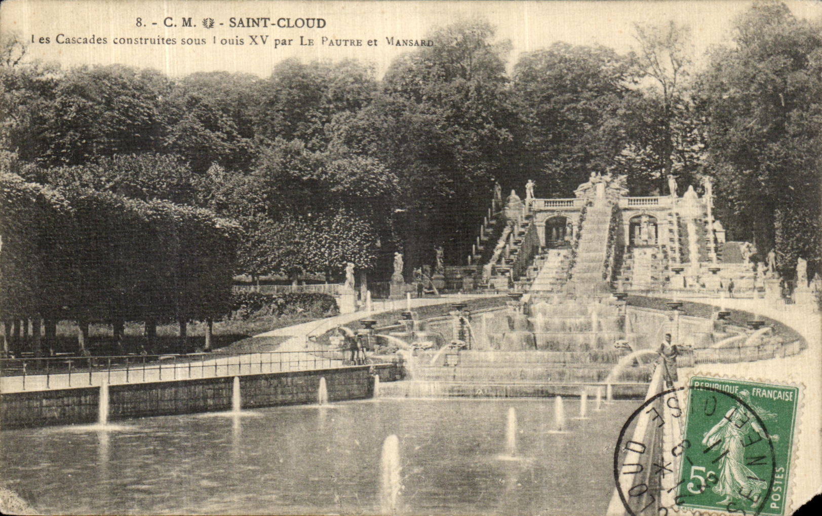 CPA Saint Cloud Les Cascades construites sous Louis XV par Le Pautre et Mansard