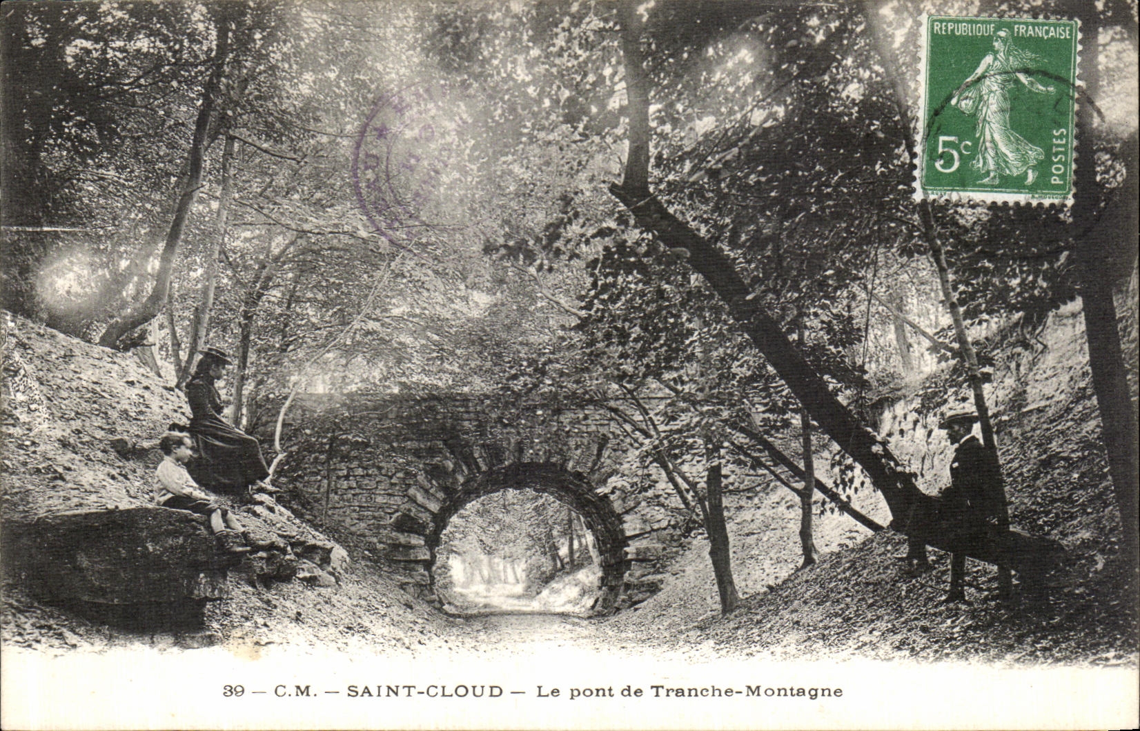 VINTAGE POSTCARD Holy Cloud the Bridge of Section Mountain