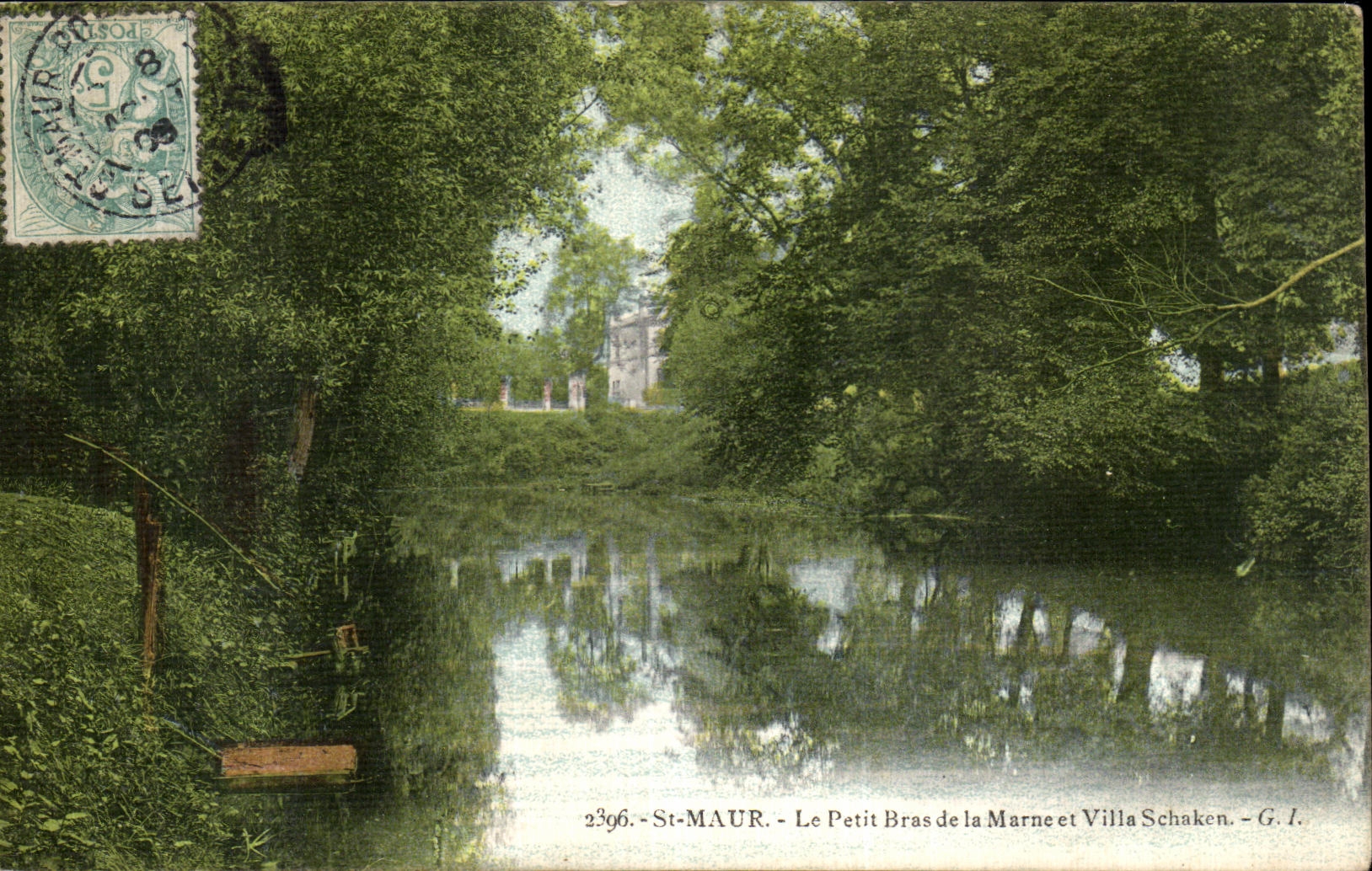 CPA Saint Maur Le Petit Bras de la Marne et Villa Schaken 