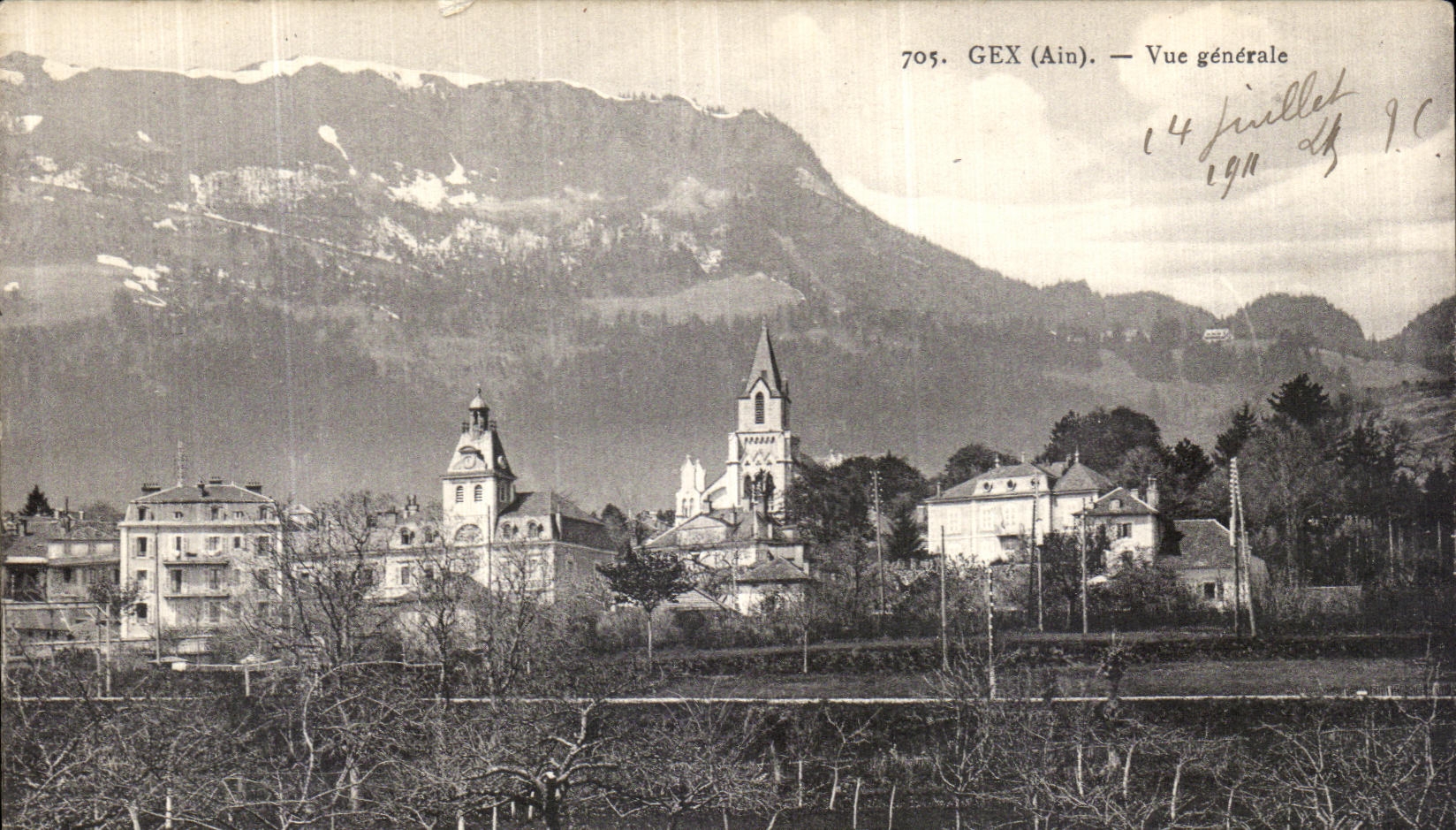 VINTAGE POSTCARD Gex View