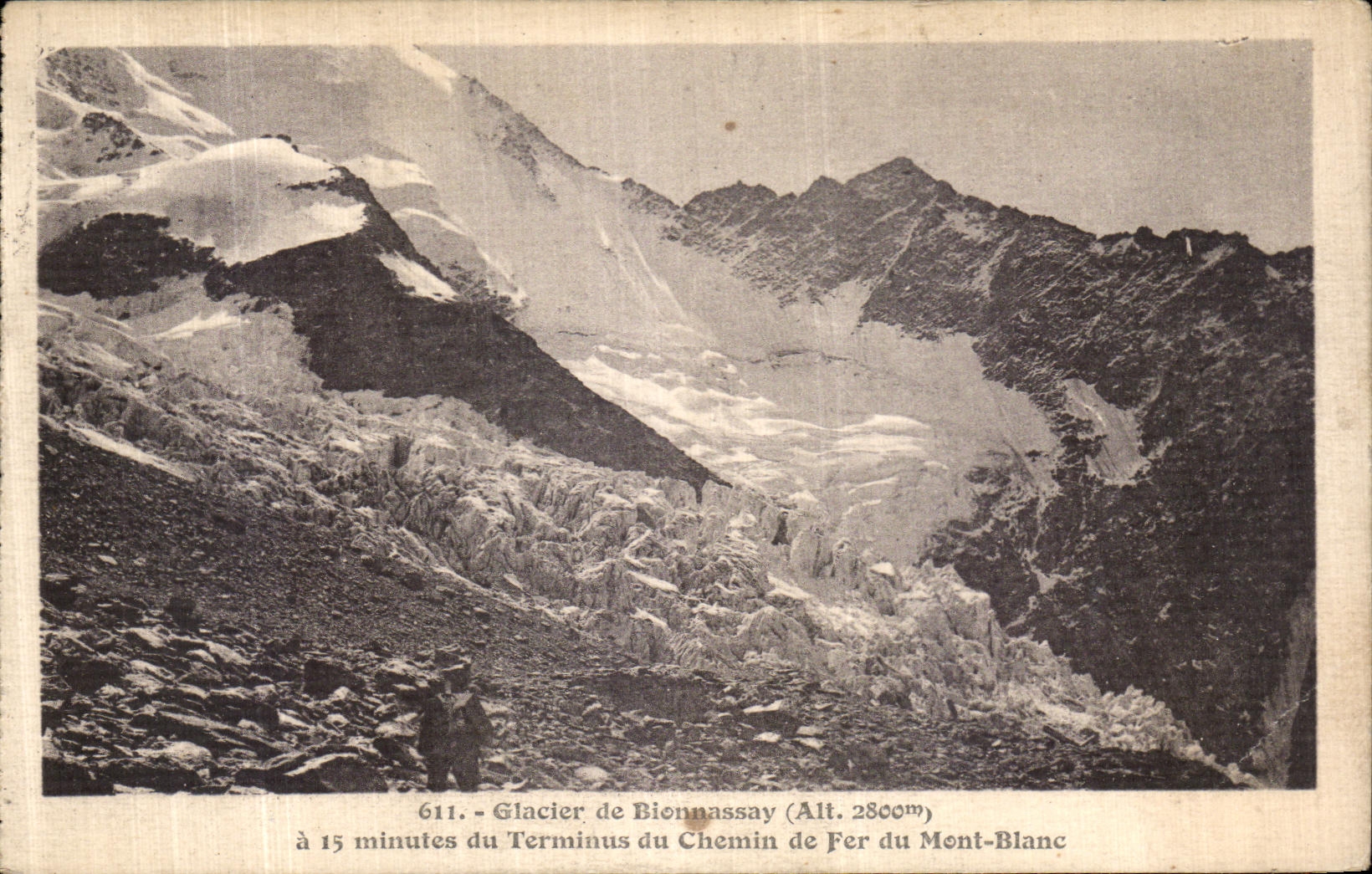 CPA Glacier de Bionnassay Terminus du Chemin de Fer du Mont Blanc