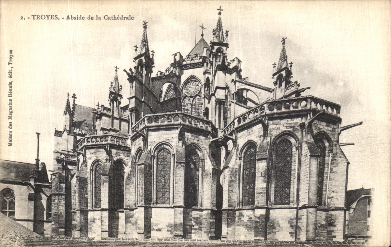 CPA Troyes Abside de La Cathedrale