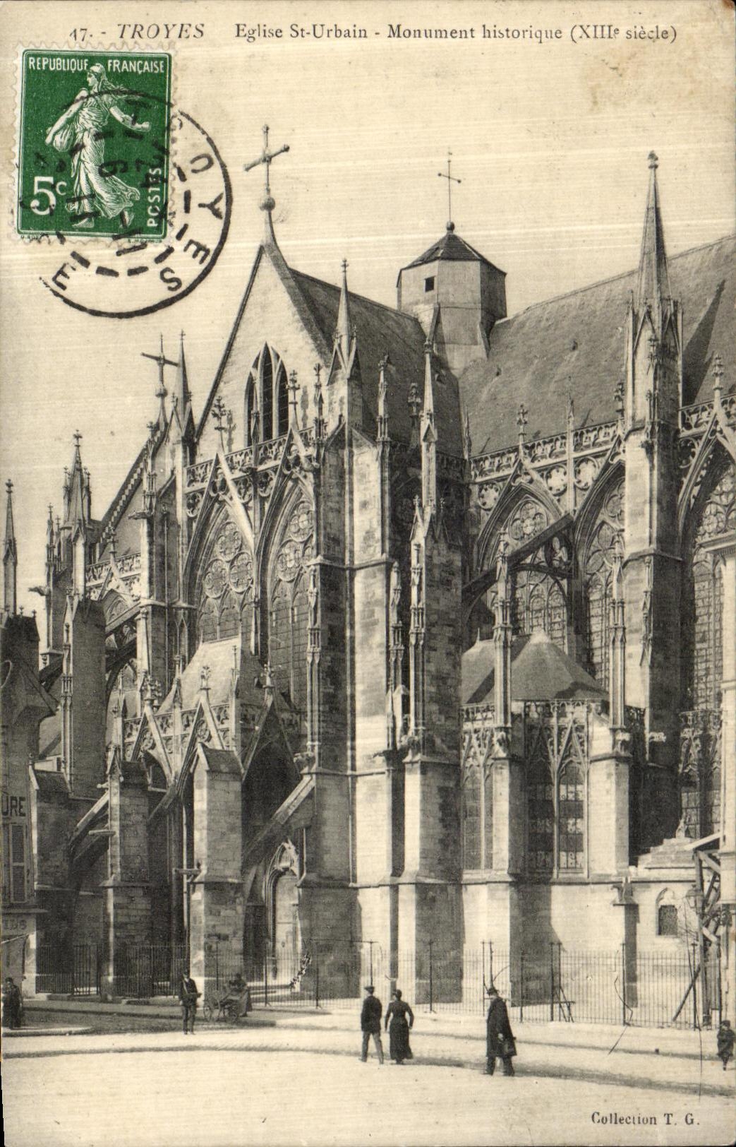 CPA Troyes Eglise St Urbain Monument Historique