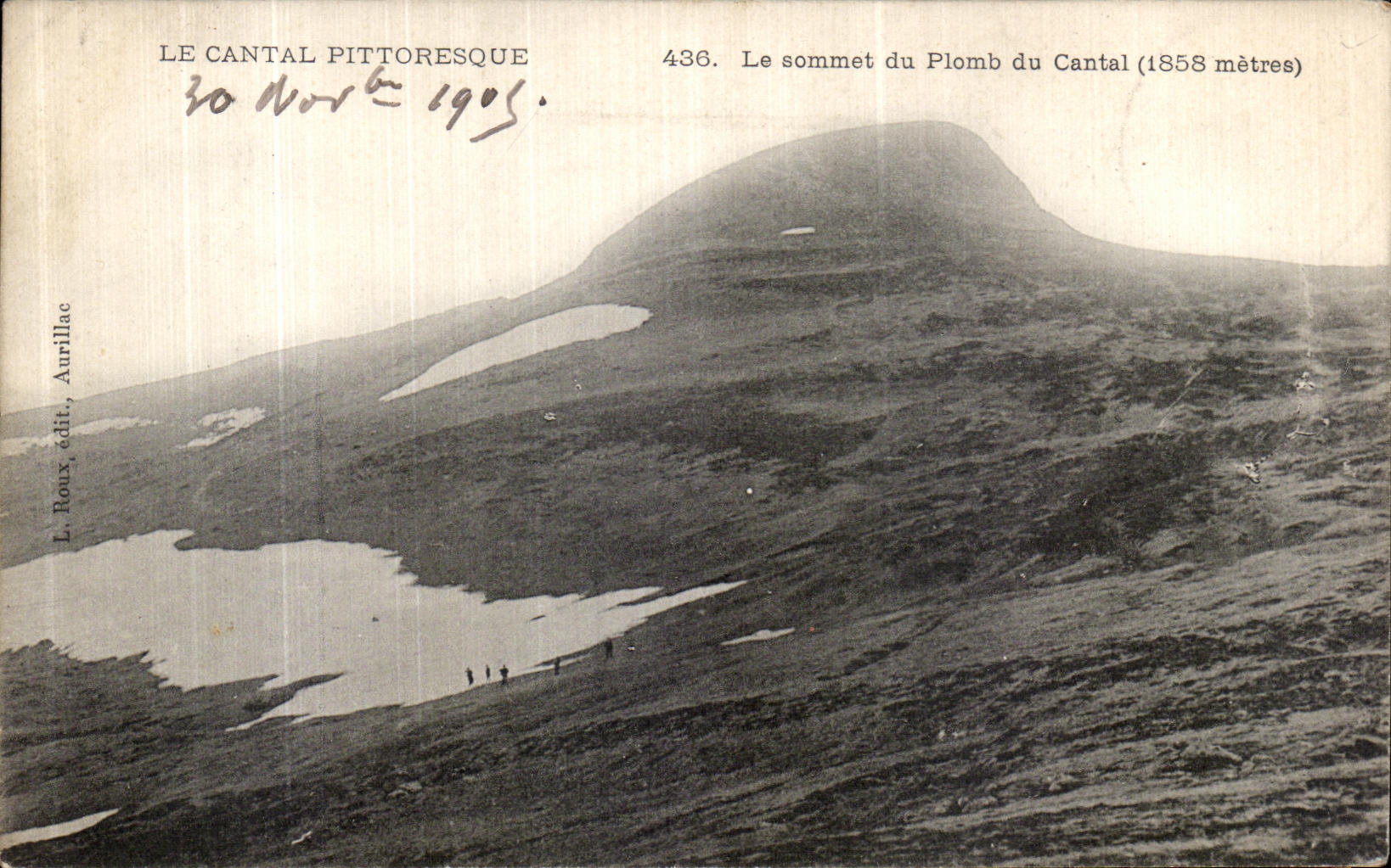 VINTAGE POSTCARD Picturesque Cantal the top of the Lead of the Cantal