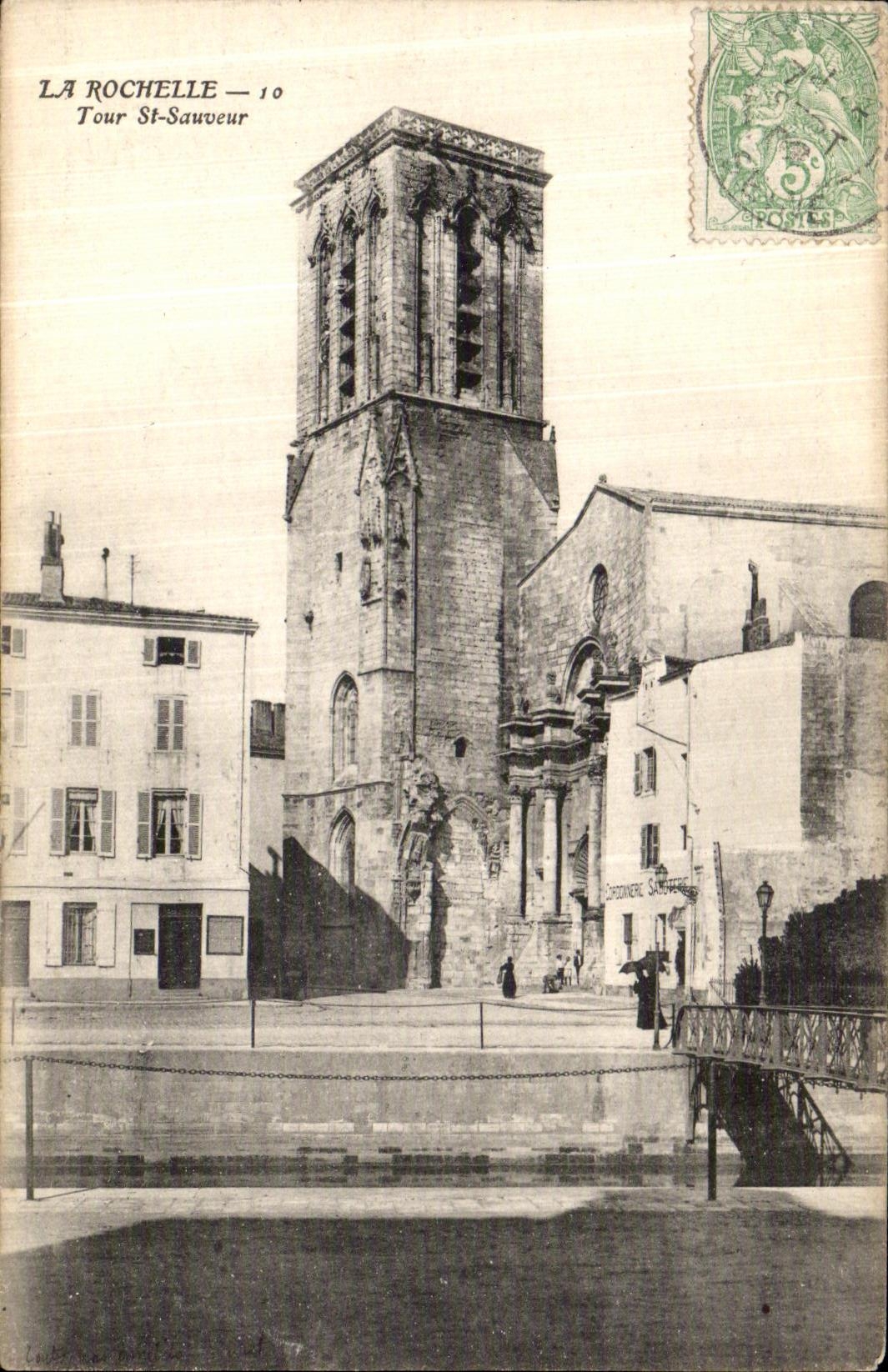 Ahorrador del St de la vuelta de La Rochelle de la POSTAL de la VENDIMIA