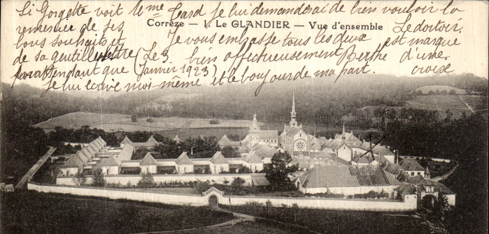 POSTAL Correze Glandier de la VENDIMIA