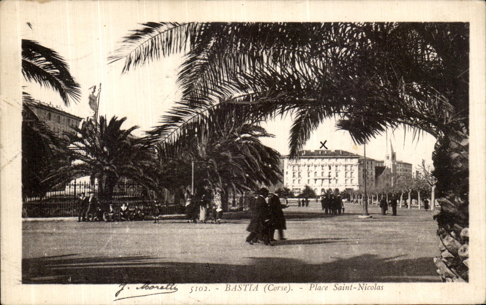 La POSTAL Bastia de la VENDIMIA coloca el Saint Nicolas de Corcega