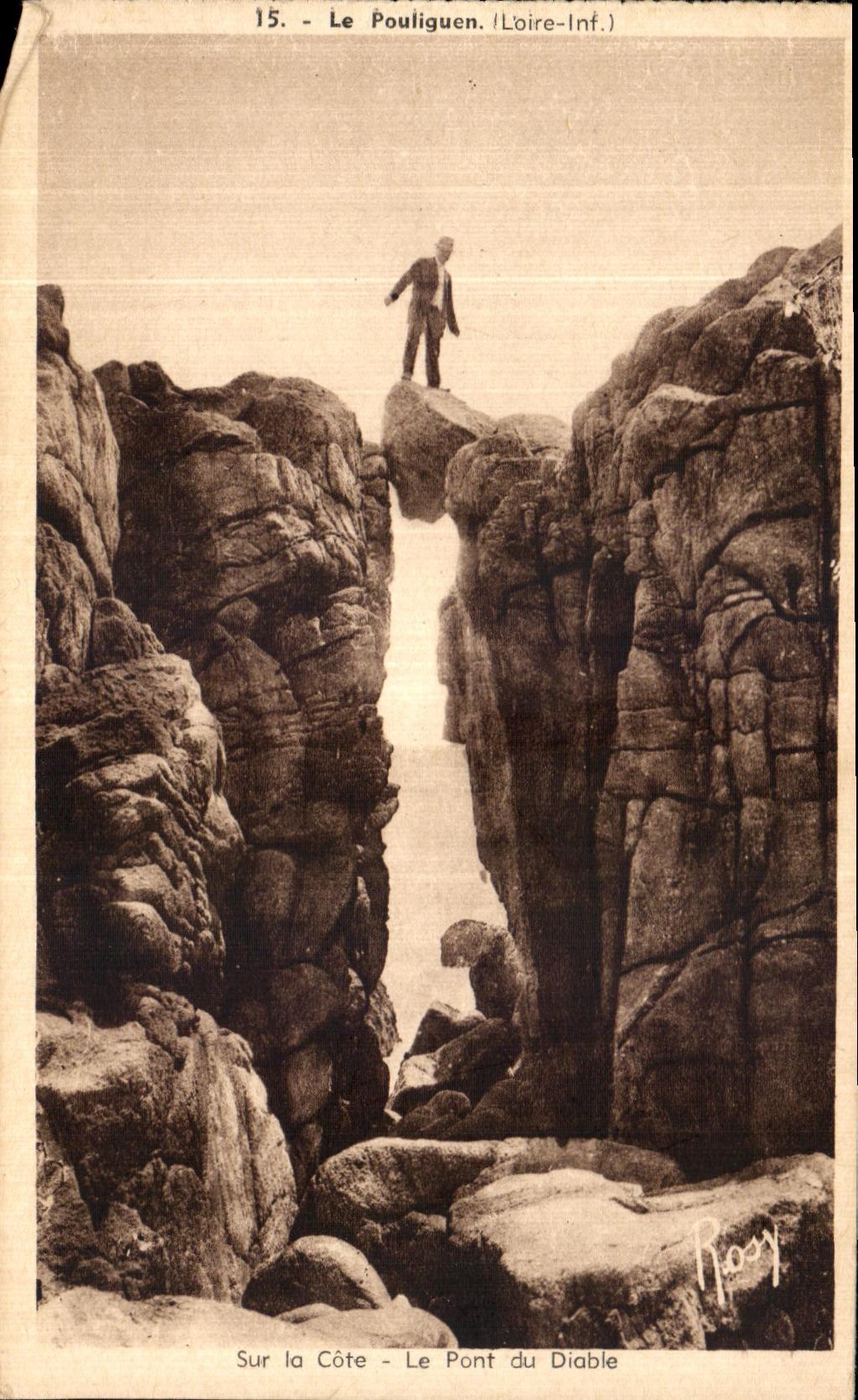 CPA Le Pouliguen Sur La Cote Le Pont du Diable