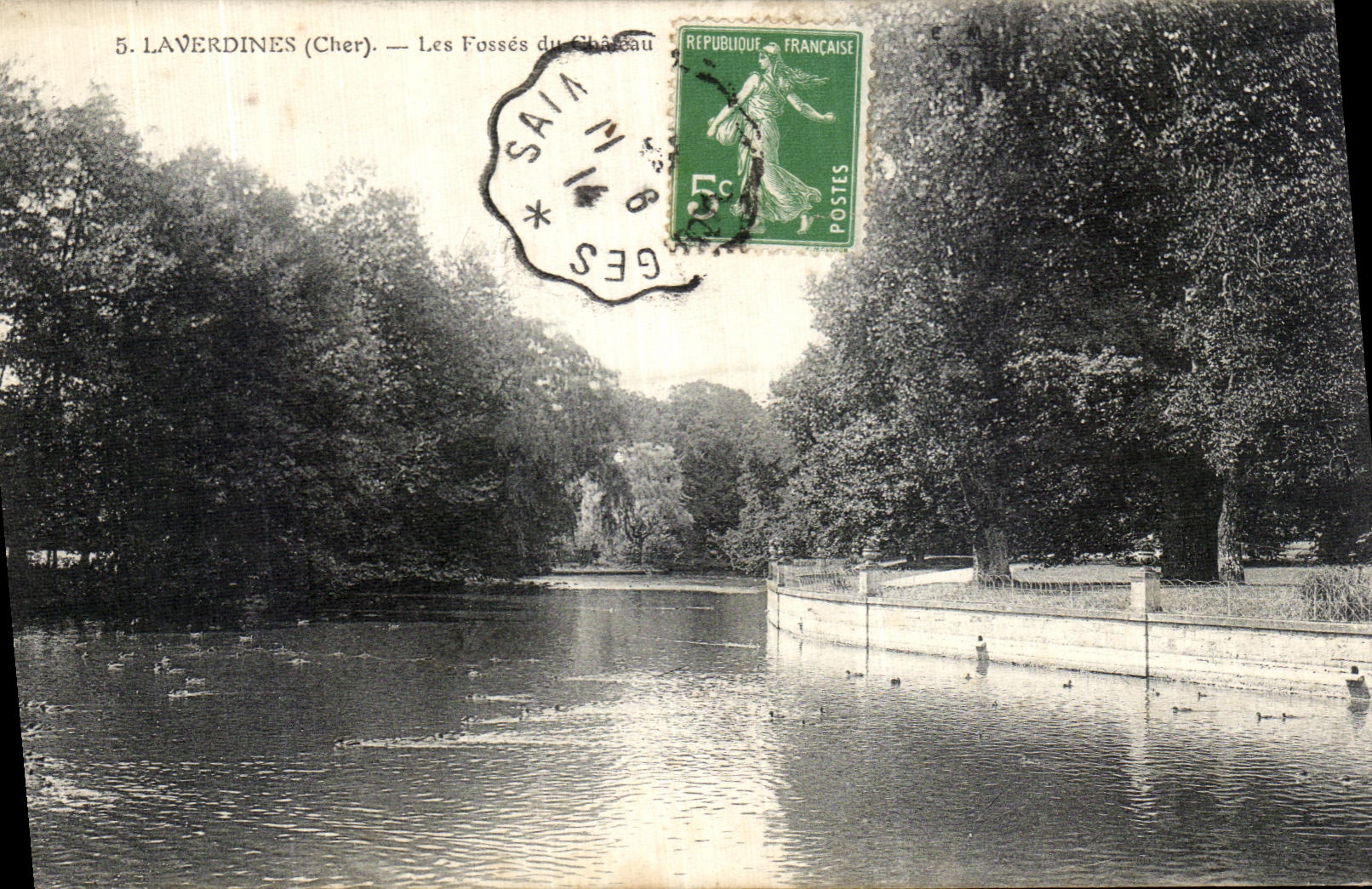 VINTAGE POSTCARD Laverdines Pits Of the castle