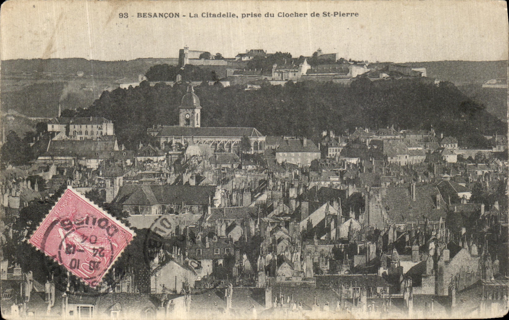 CPA Besancon La Cltadelle prise du Clocher de St pierre