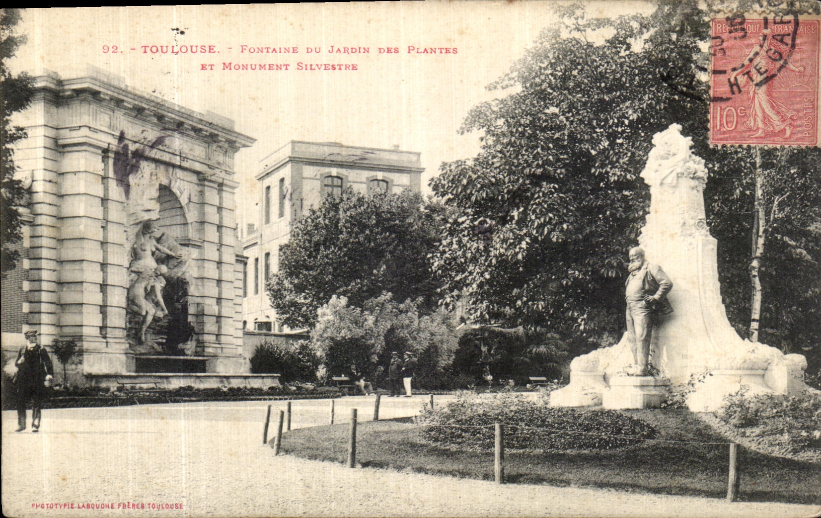 CPA Toulouse Fontaine Du Jardin Des Plantes Et Monuments Silvestre