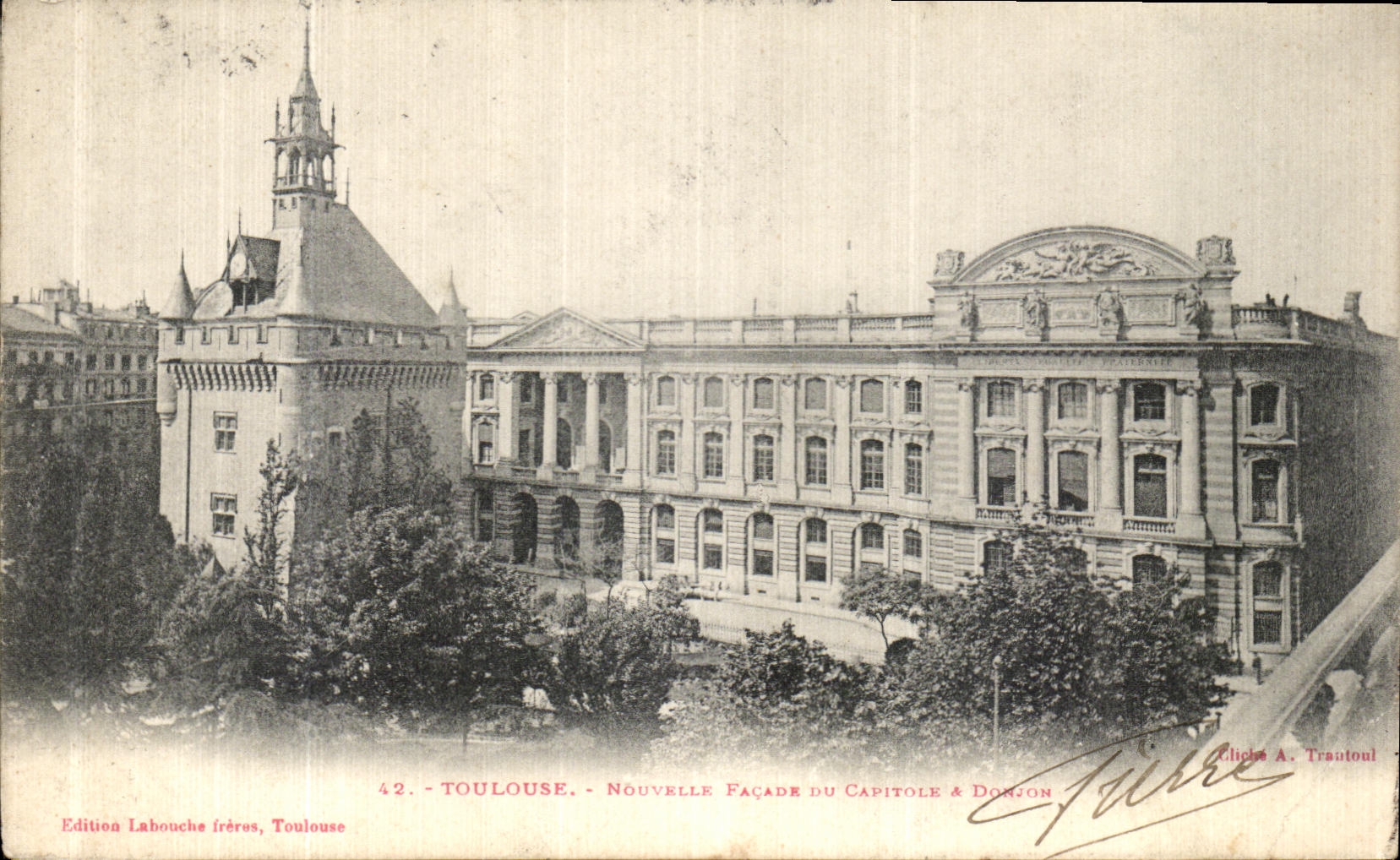 CPA Toulouse Nouvellie Facade Du Capitole
