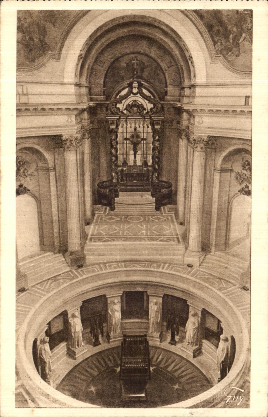 VINTAGE POSTCARD Our Beautiful Paris Invalids La Chapelle and the Tomb of Napoleon Napoleon 1st