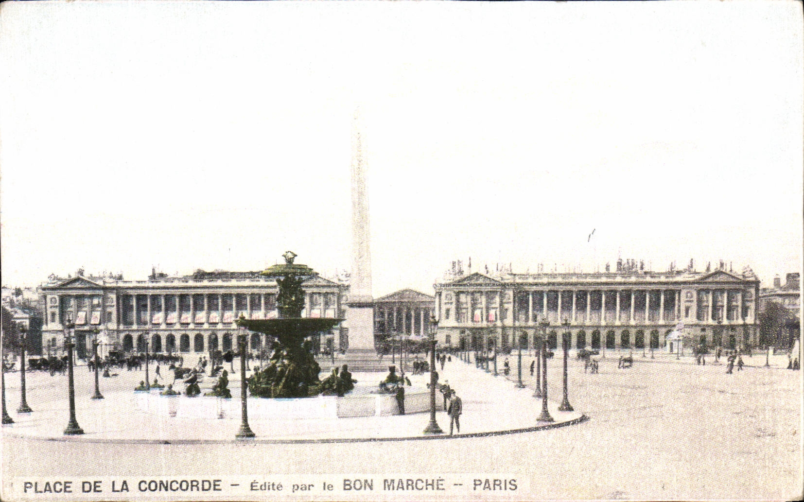 CPA Place de la Concorde Edite par le Bon Marche Paris