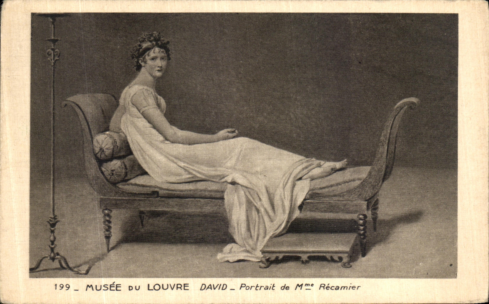 CPA Musee Du Louvre David Portrait de Recamier