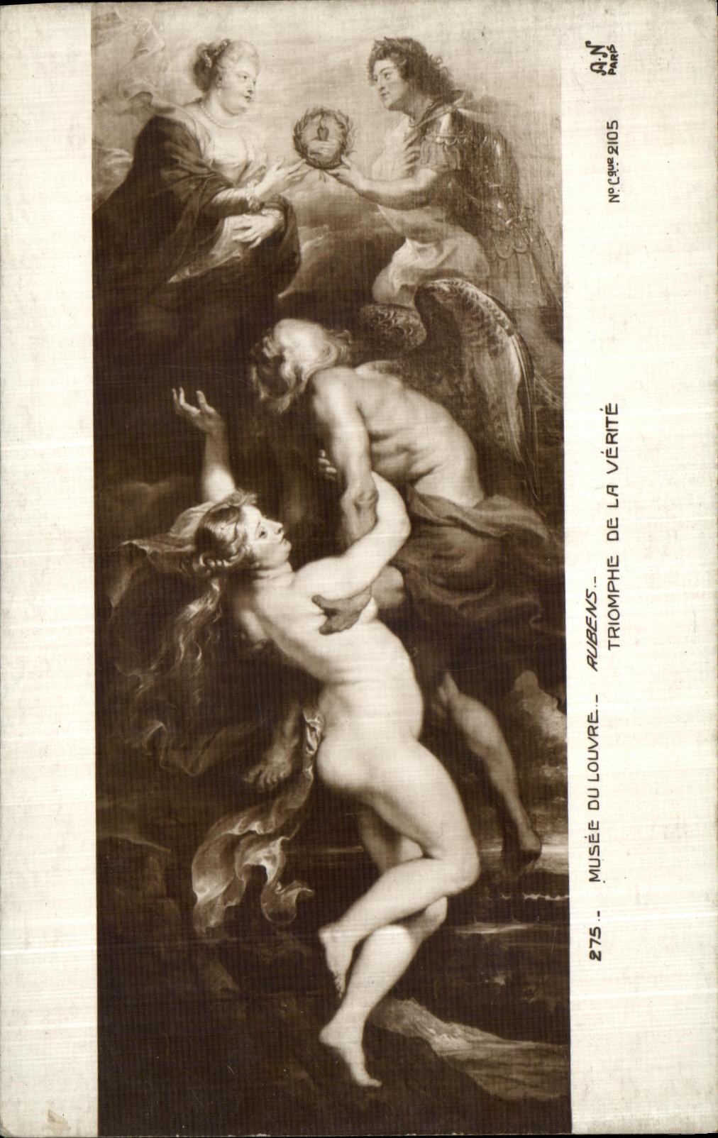 CPA Musee Du Louvre Rubens Triomphe De La Verite