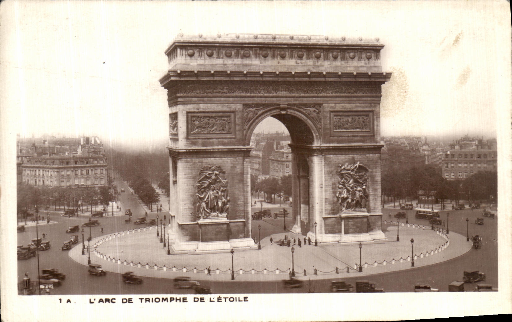 CPA L Arc De Triomphe De L Etoile Paris