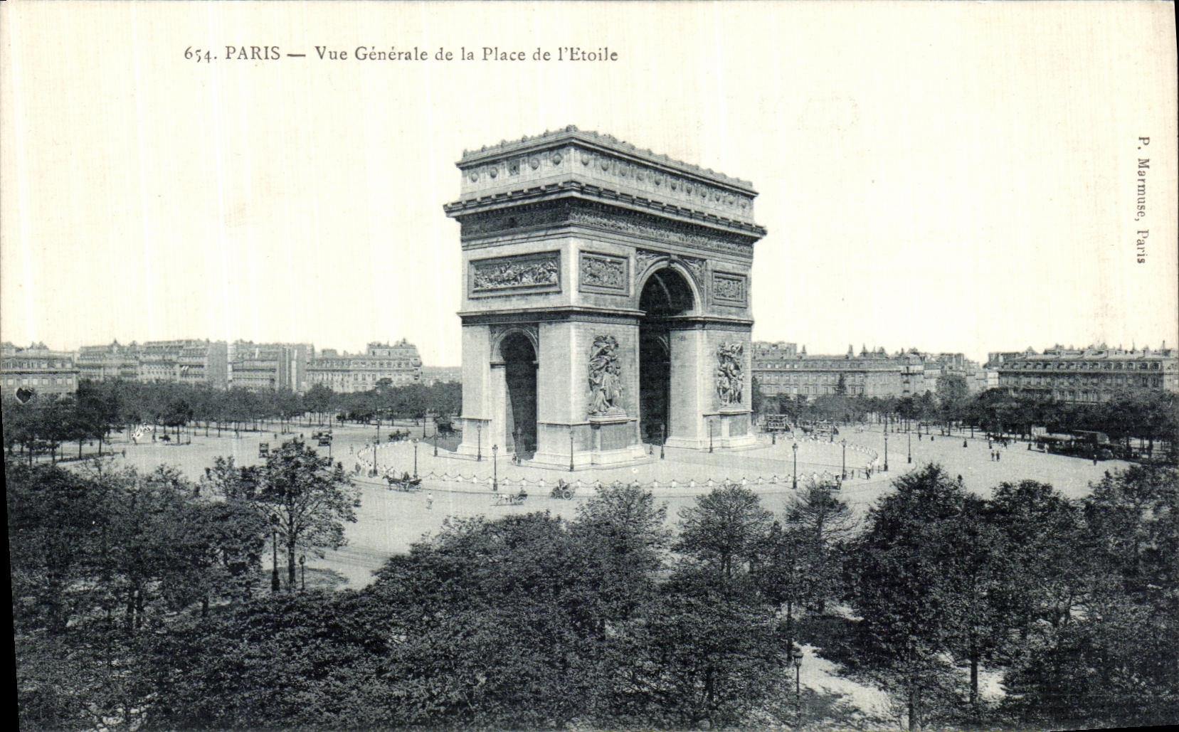 CPA Paris Vue Generale de L Place de l Etoile
