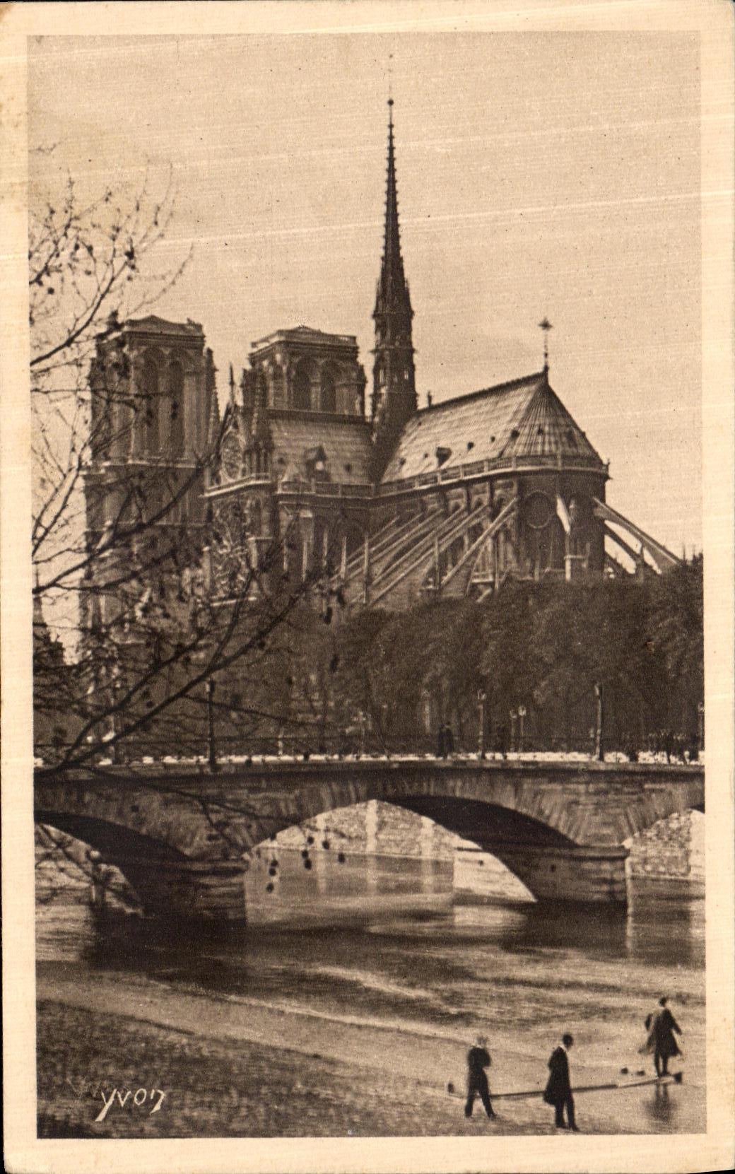POSTAL Paris L Apse de la VENDIMIA de Notre Dame