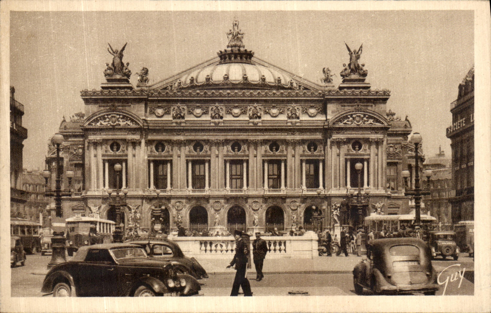 VINTAGE POSTCARD Paris And Its Wonders Theater Of L Operated