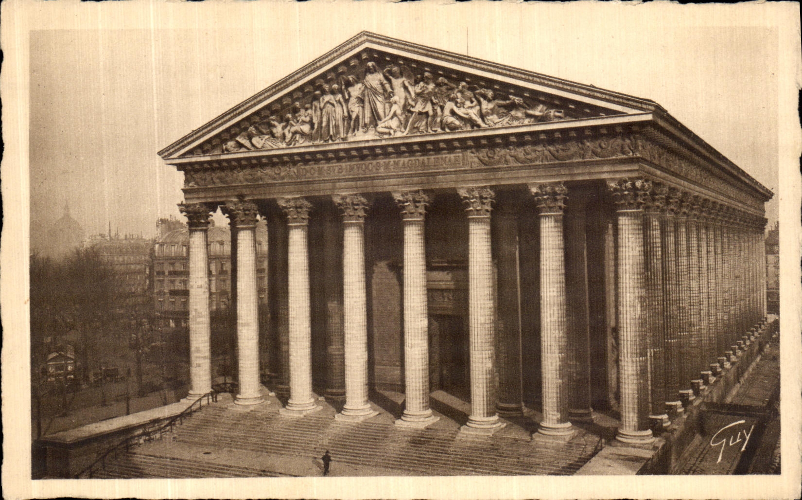 VINTAGE POSTCARD Our Paris Beautiful the Madeleine