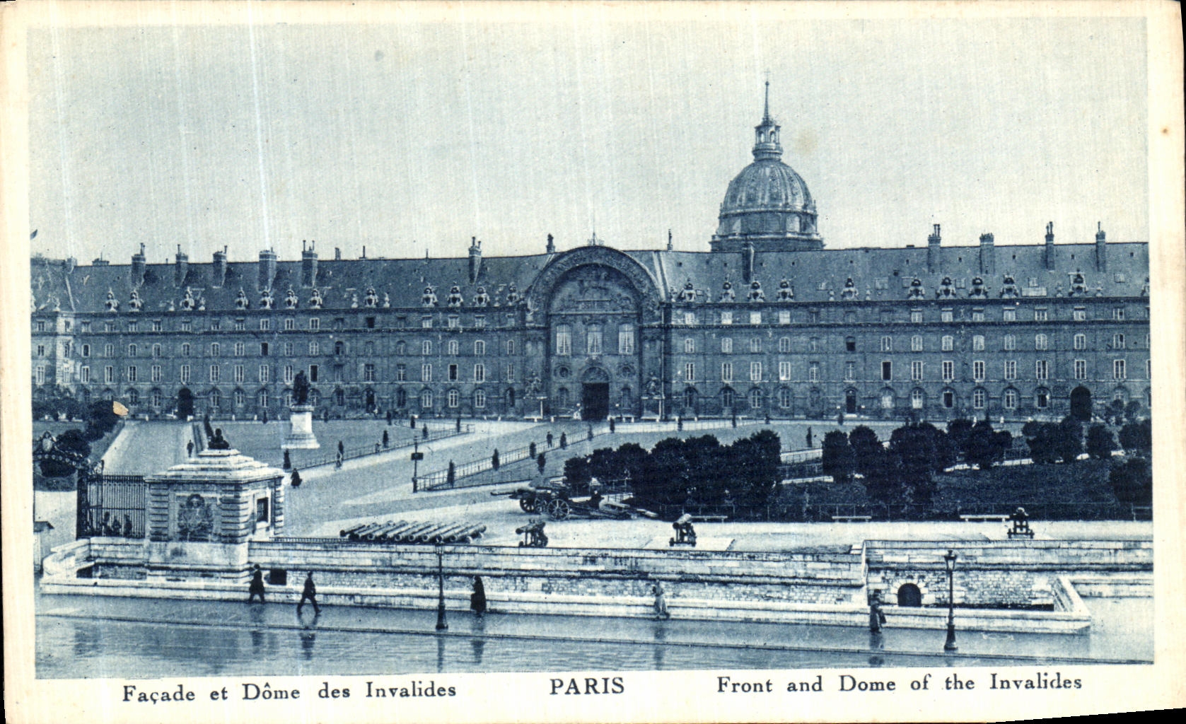 CPA Paris Facade et dome des Invalides