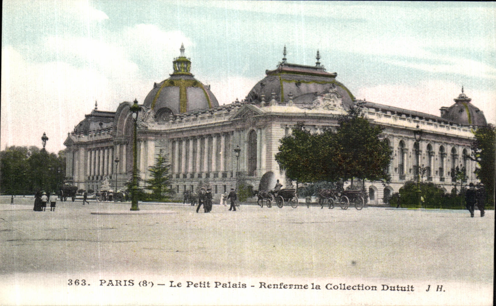 VINTAGE POSTCARD Paris the Petit Palais Contains the Dutuit Collection