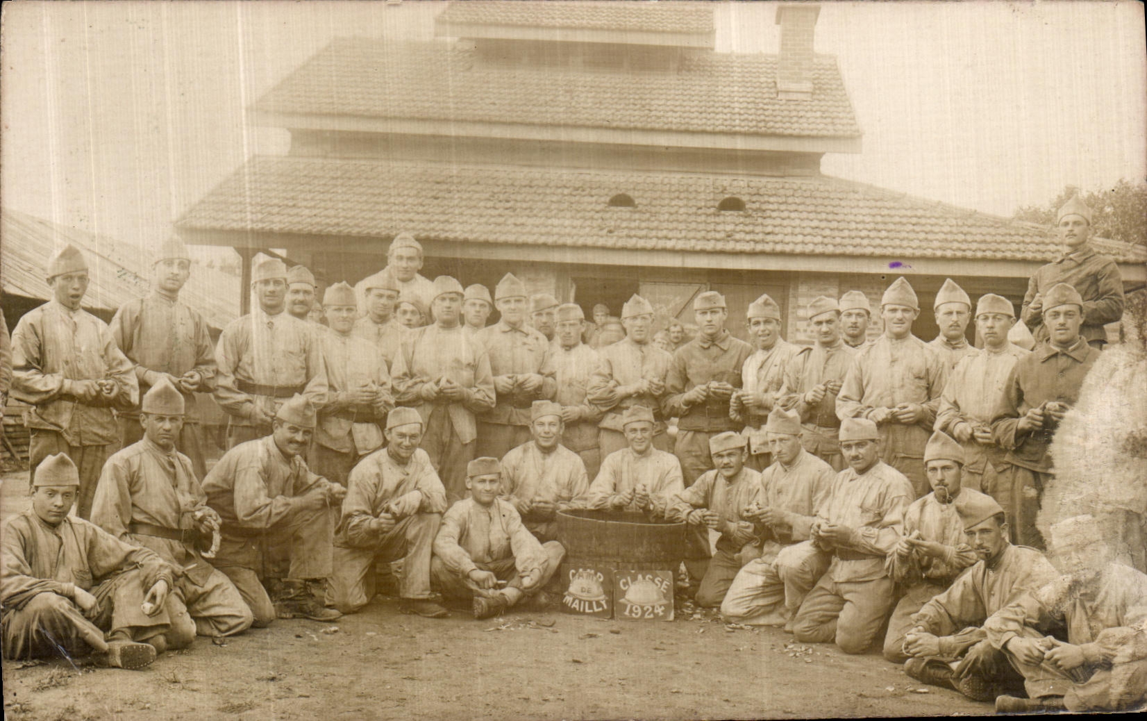 Real photo Camp of Mailly Classifies 1924