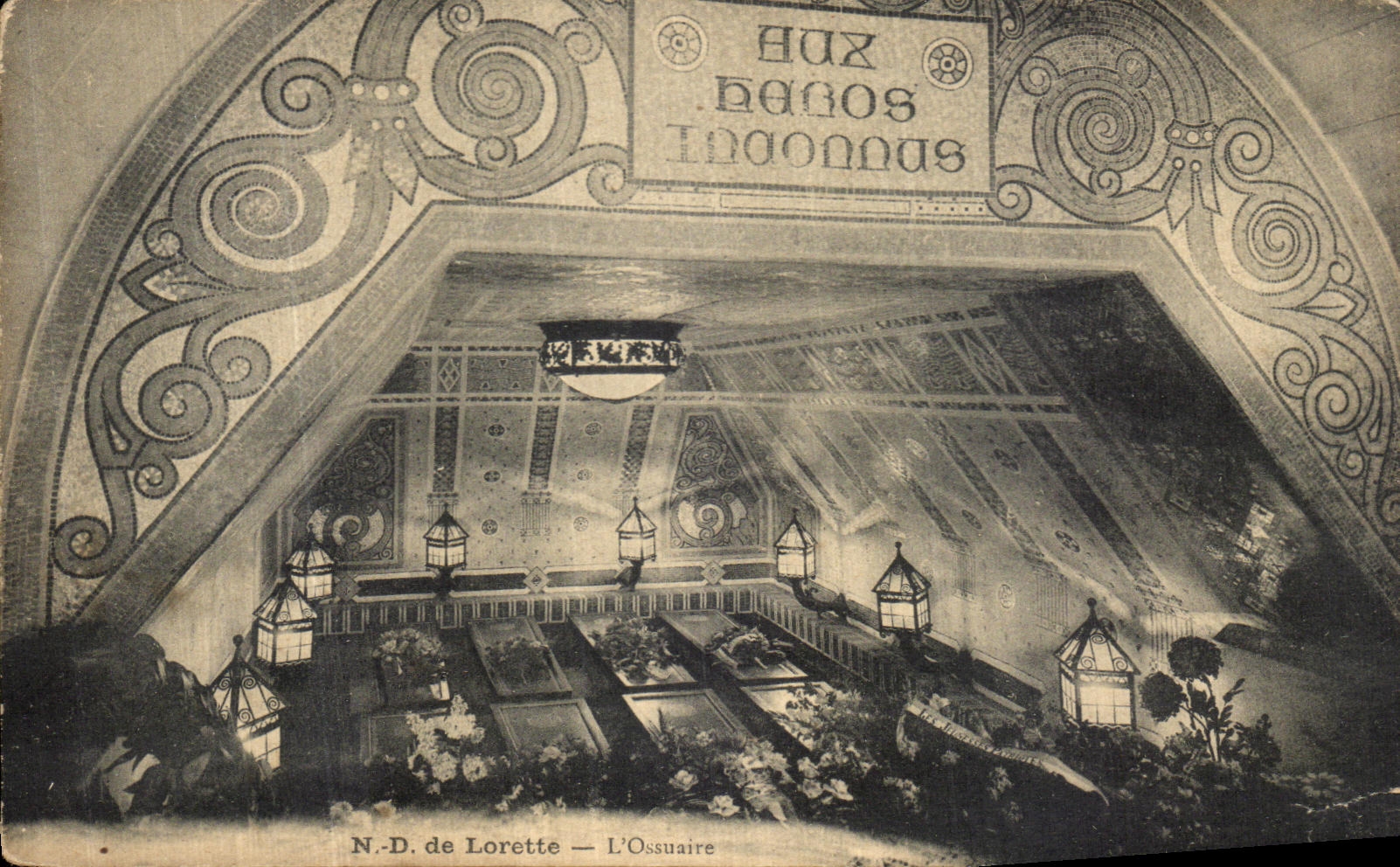 VINTAGE POSTCARD NR D of Lorette L ossuary