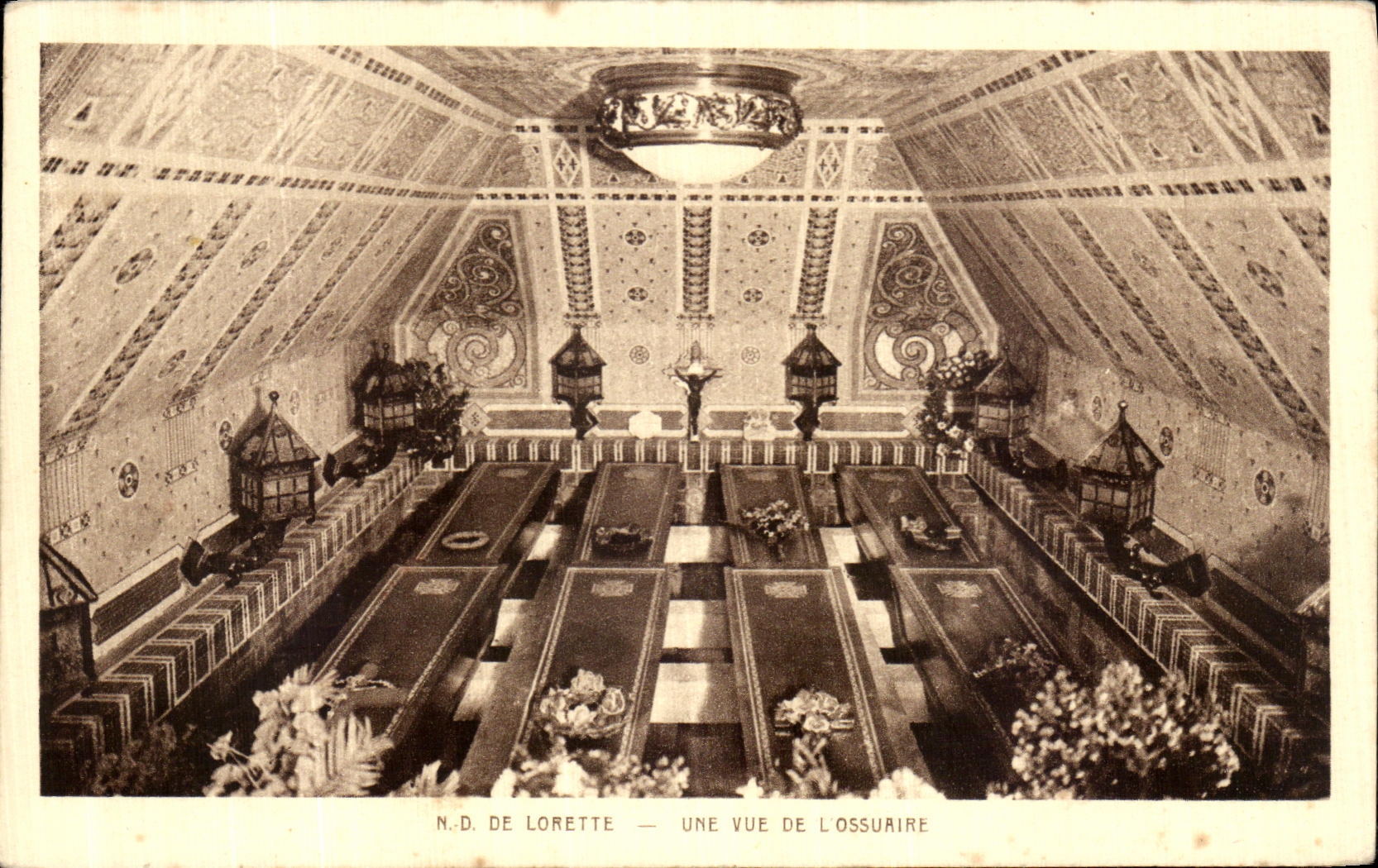 VINTAGE POSTCARD NR D of Lorette a sight of L ossuary