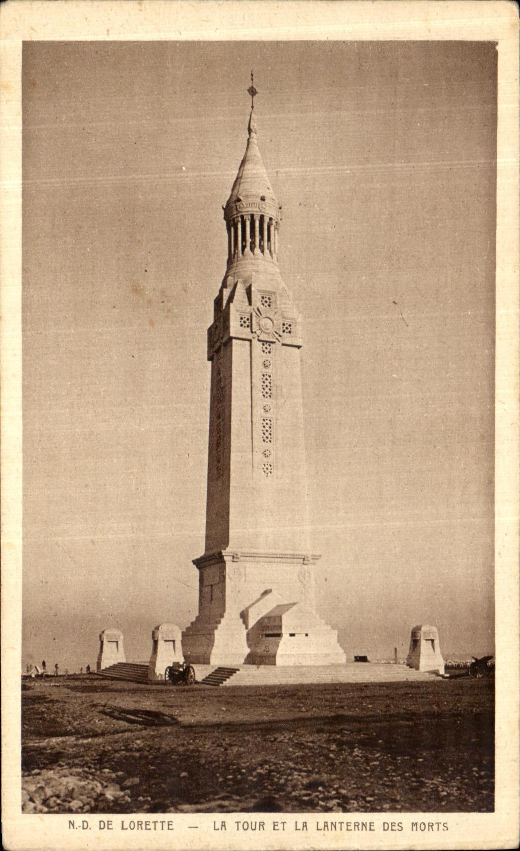 VINTAGE POSTCARD NR D De Lorette the Tower and Lanterre Of Deaths