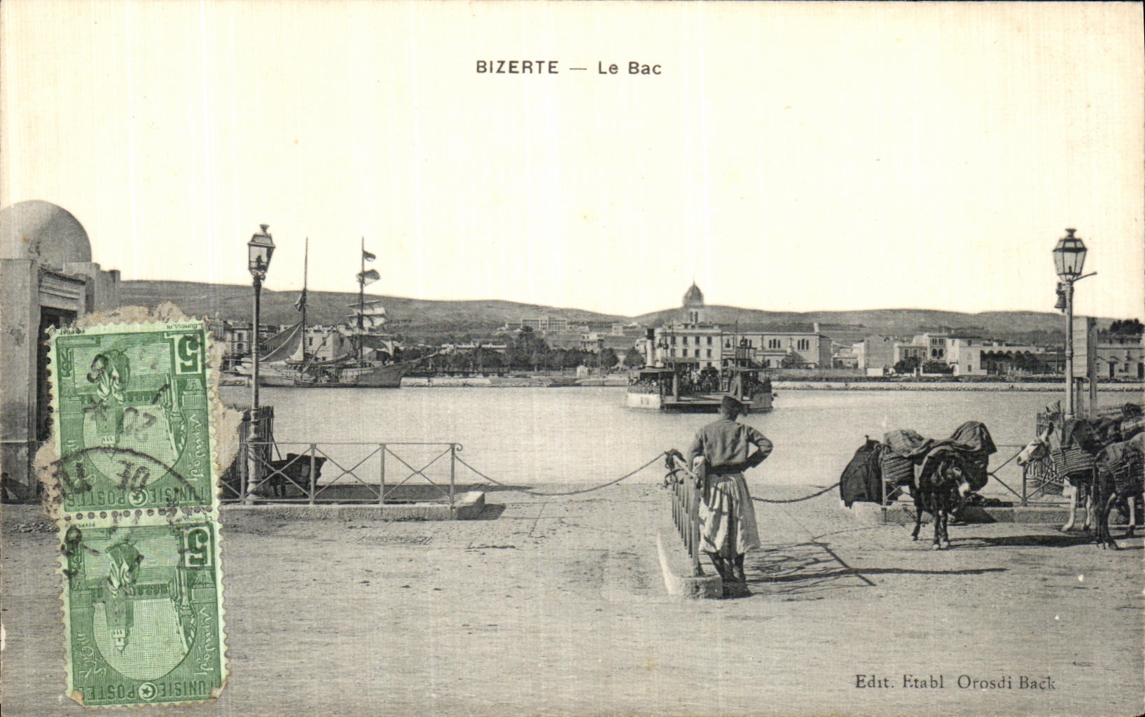 VINTAGE POSTCARD Bizerte the Vat