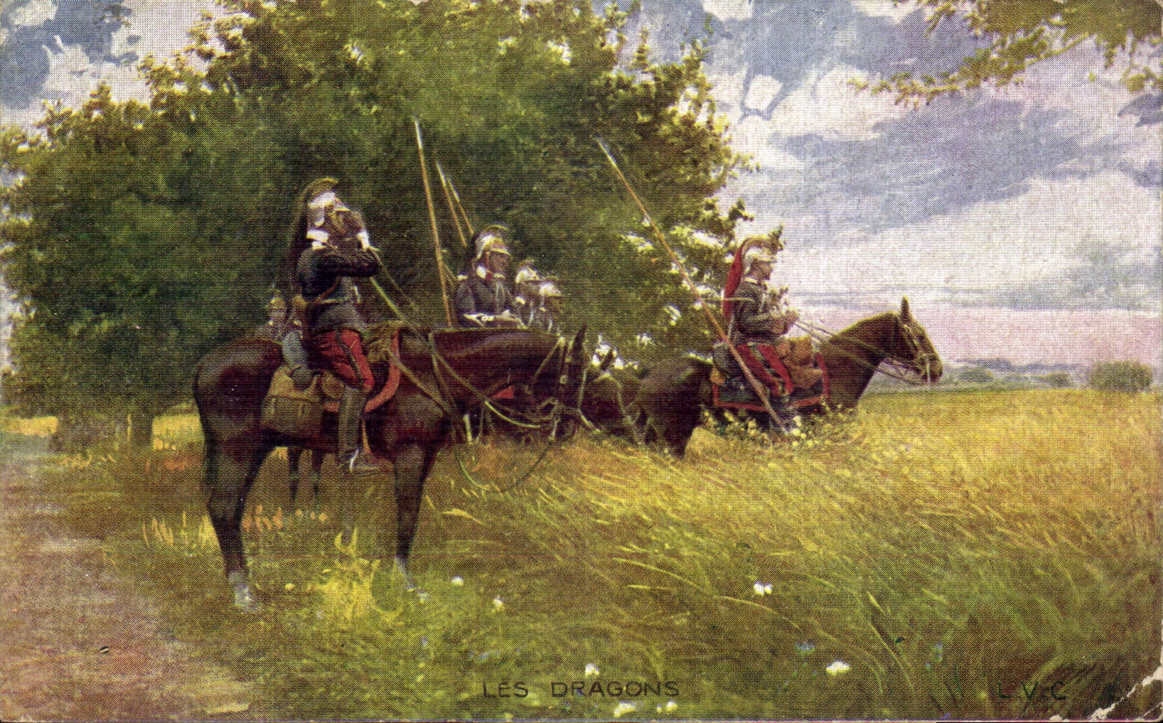 VINTAGE POSTCARD the Militaria Dragons