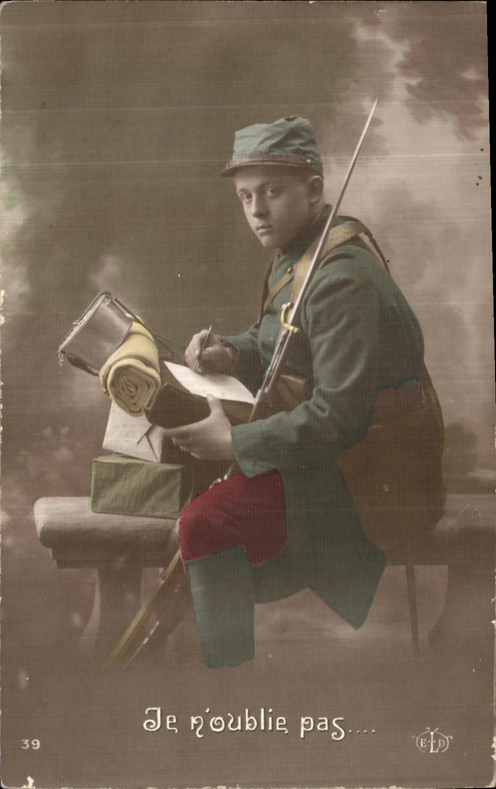 CPA Je N Oublie Pas Militaria 