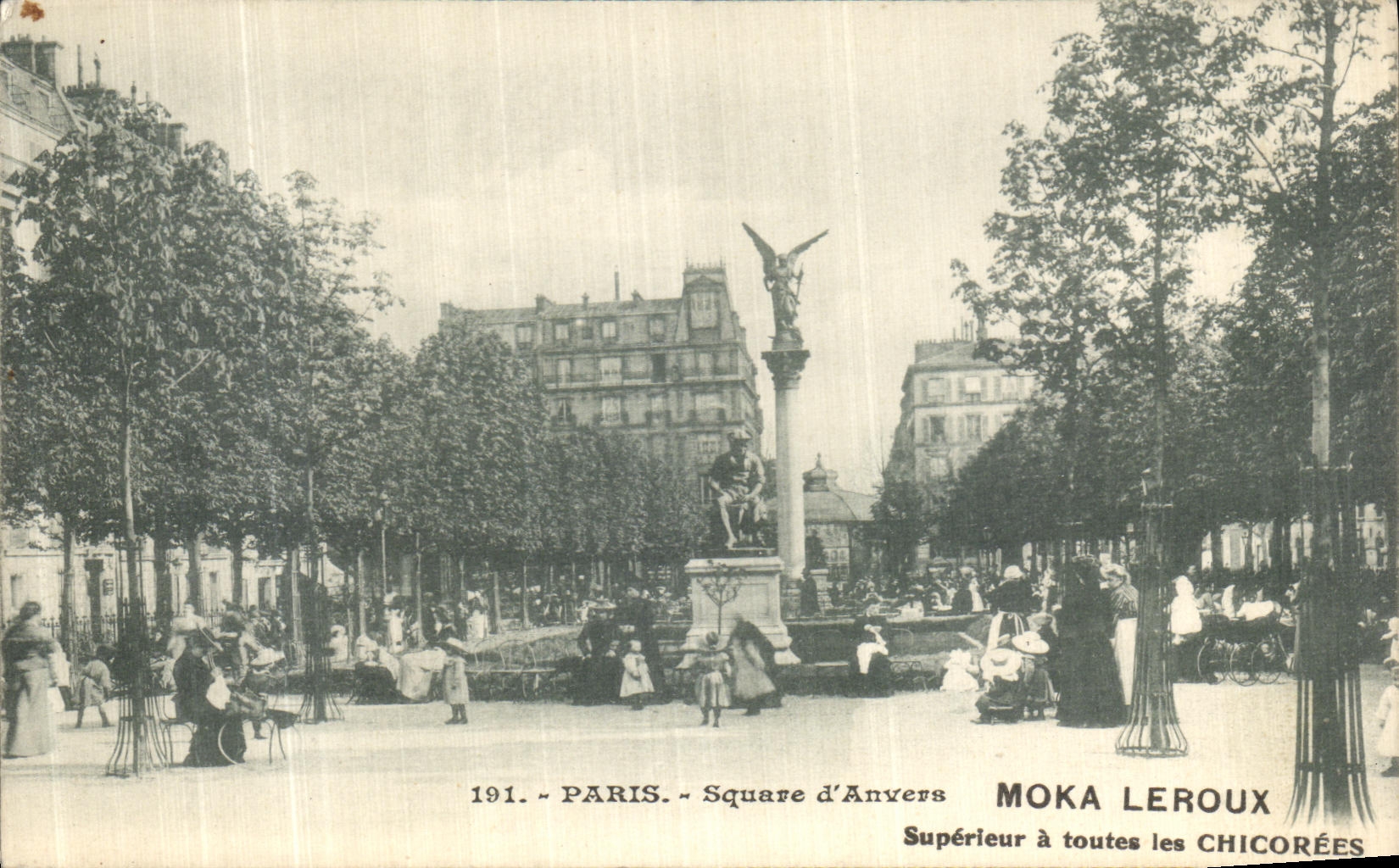CPA Paris Square d Anvers Moka Leroux