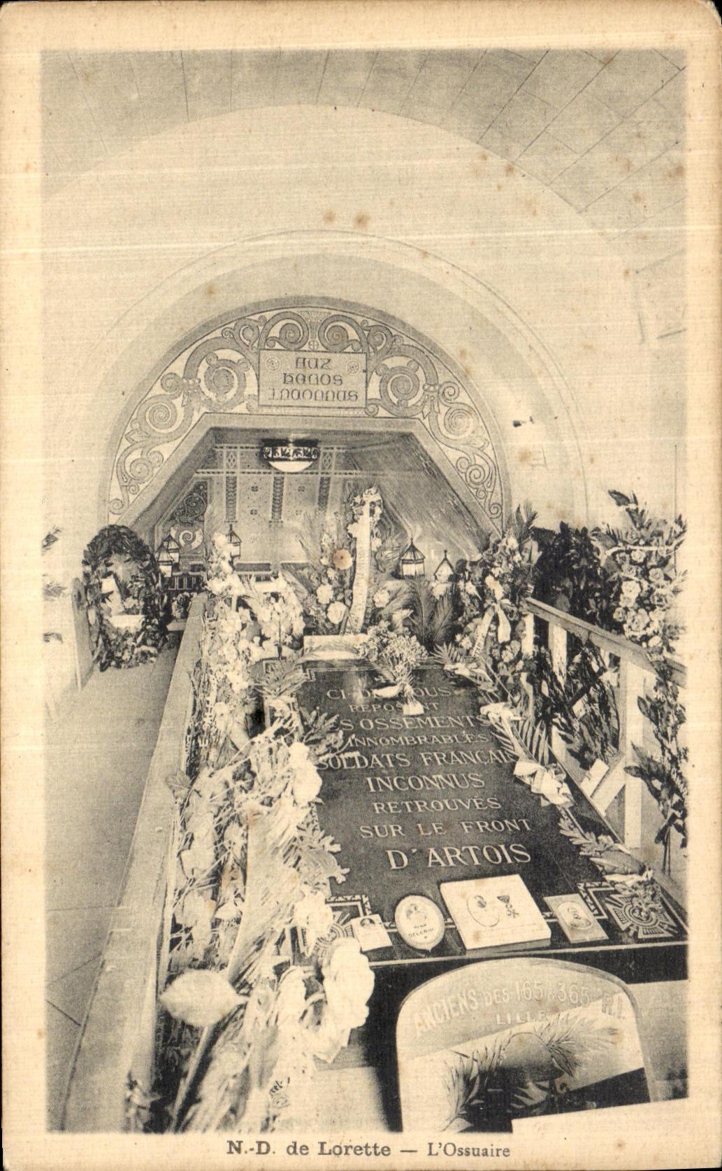 VINTAGE POSTCARD ND of Lorette L Ossuary