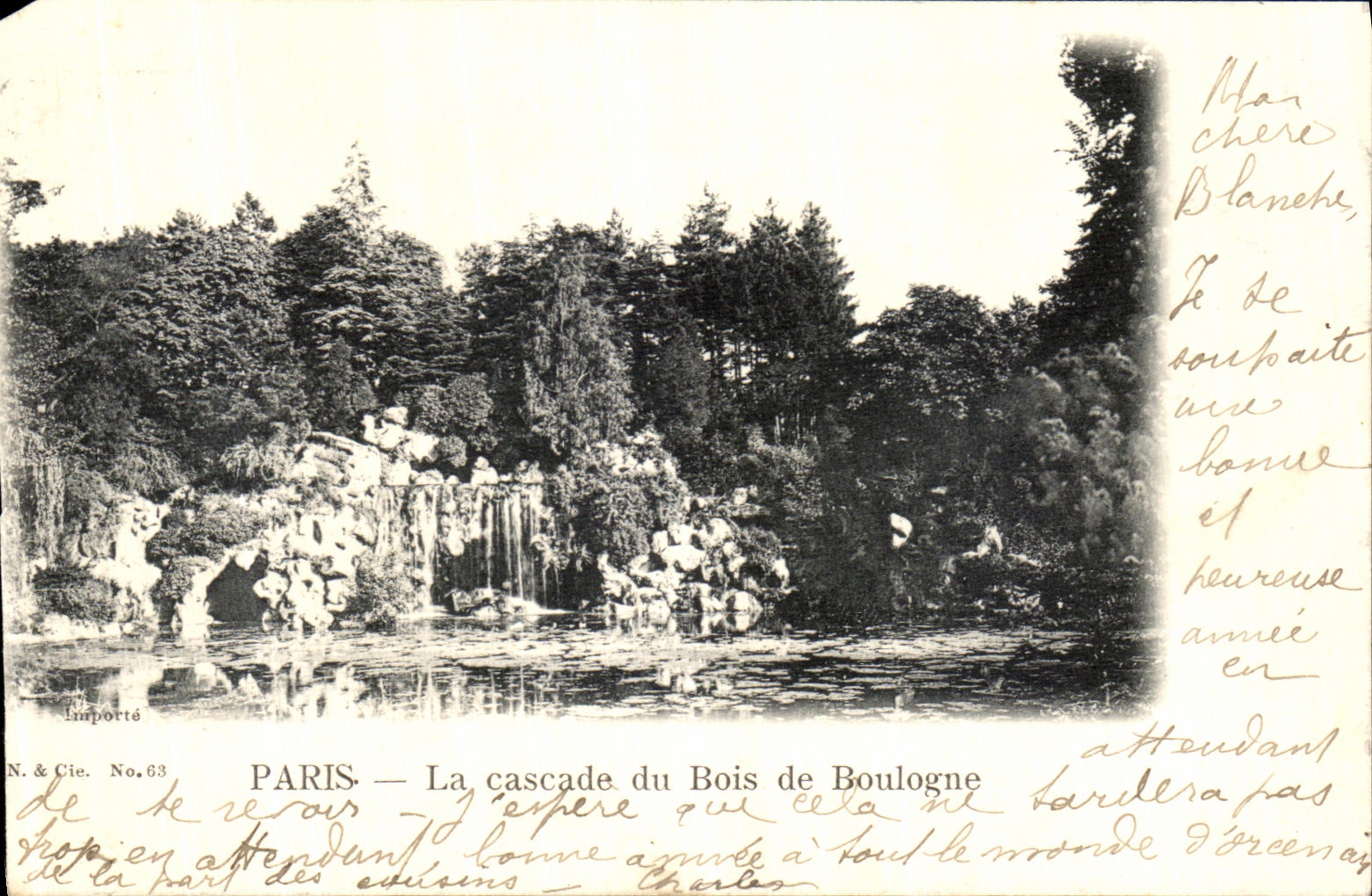 CPA Paris La Cascade du Bois de Boulogne