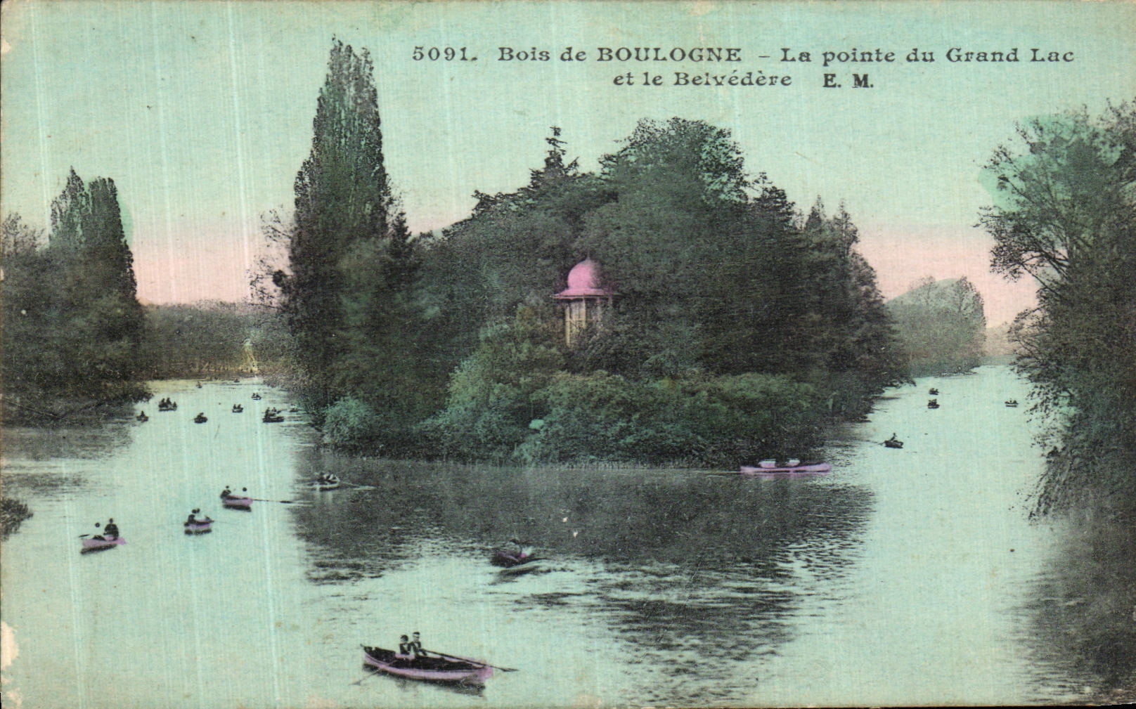 CPA Bois De Bolongne La Pointe du Grand Lac Et Le Belvedere