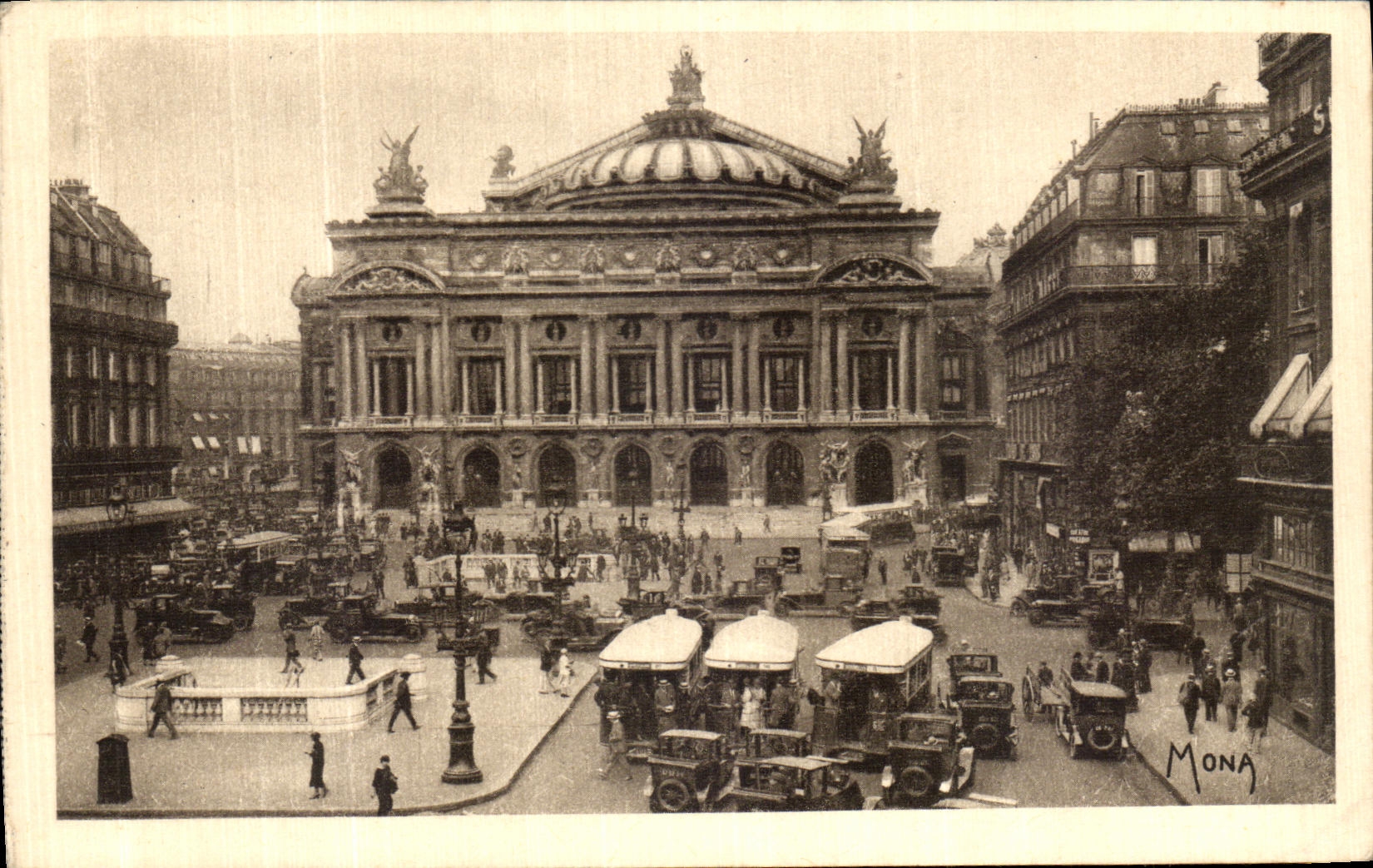 CPA Les Petits Tableaux De Paris La Place de L Opera 
