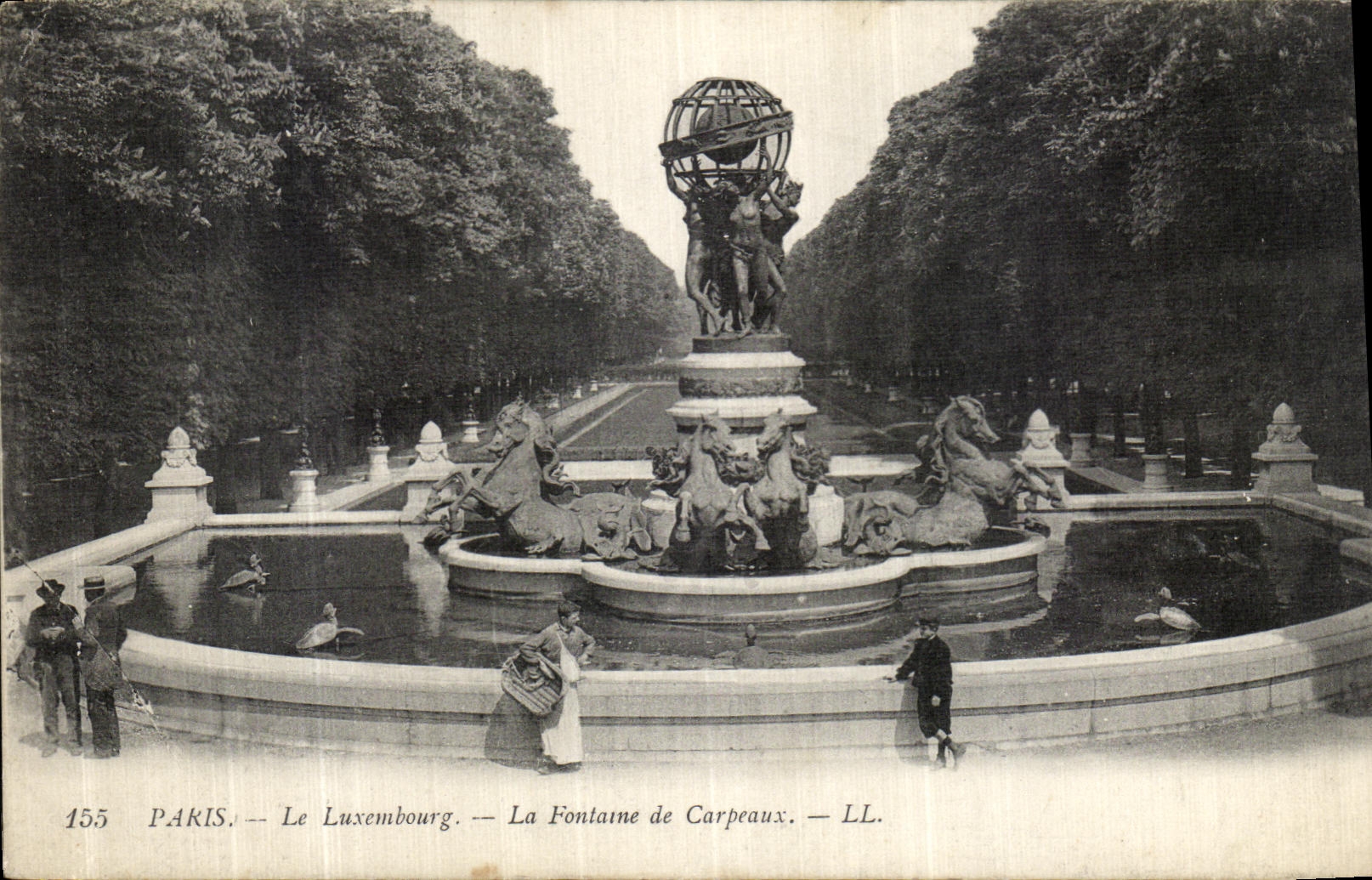 CPA Paris Le Luxembourg La Fontaine de Carpeaux