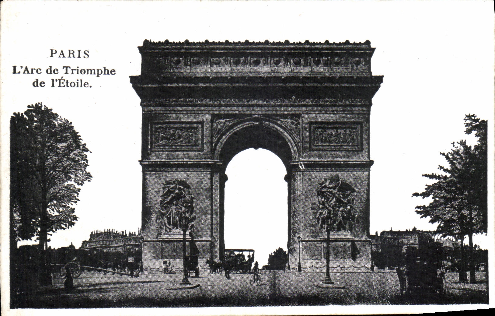 POSTAL Paris L de la VENDIMIA Arc de Triomphe de L Etoile