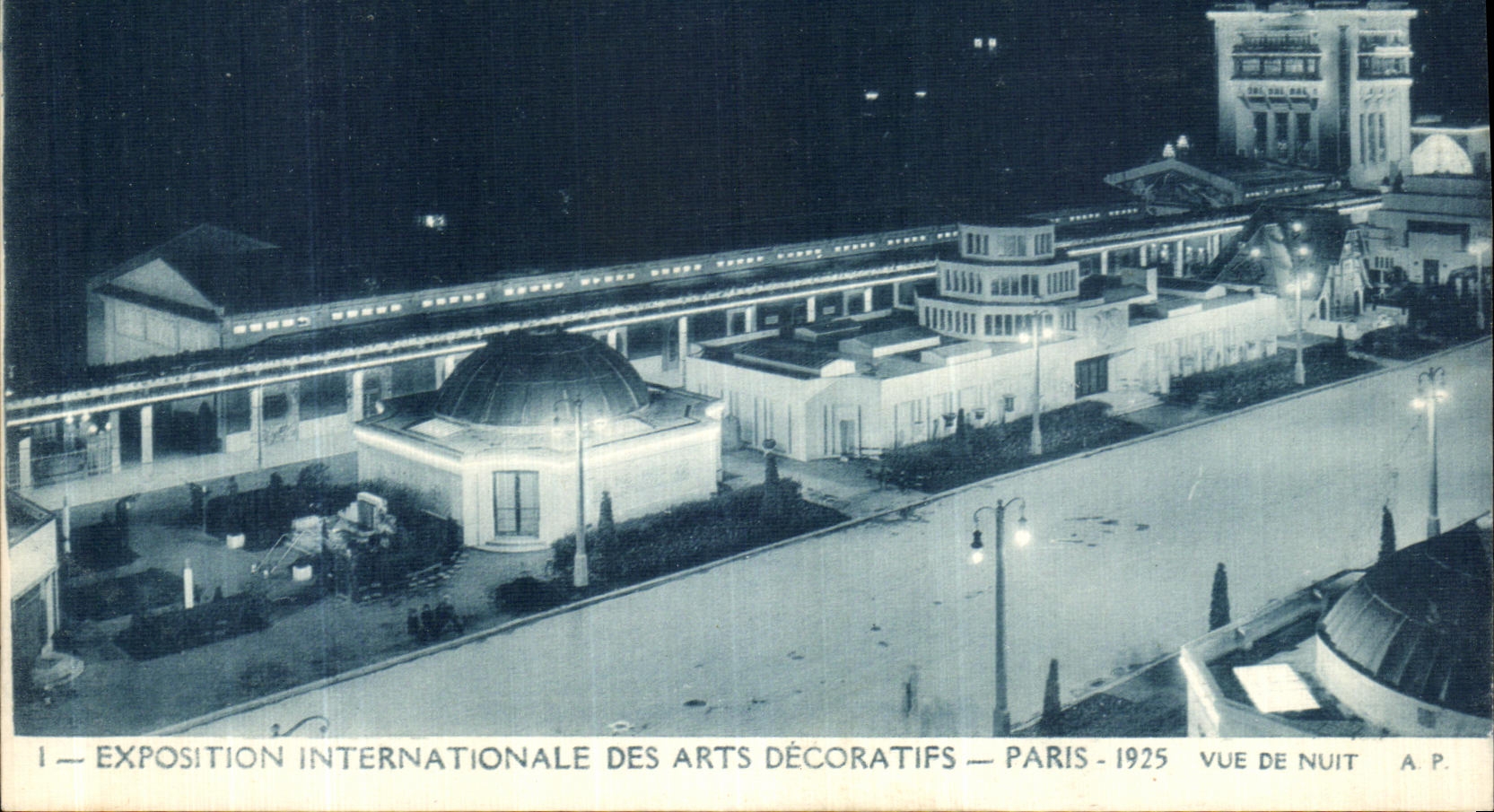 CPA Exposition Internationale Des Arts Decoratifs 1925 Vue de nuit
