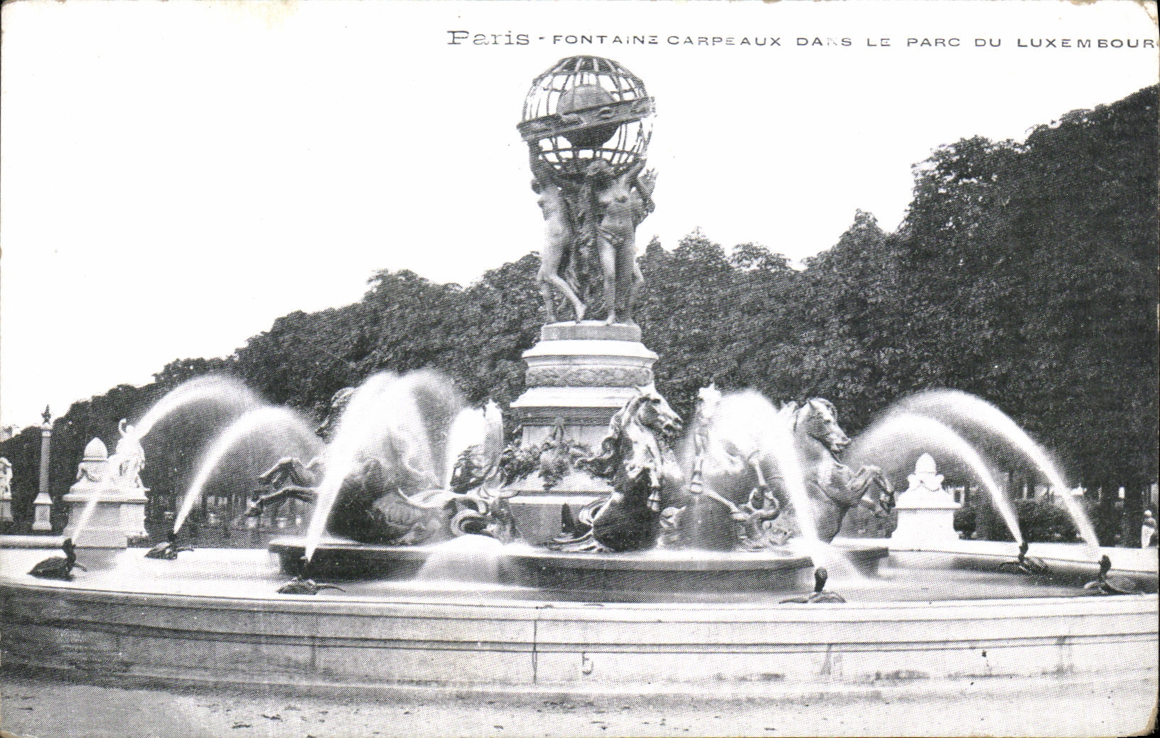 CPA Paris Fontaine Carpeaux Dans Le Parc Du Luxembourg