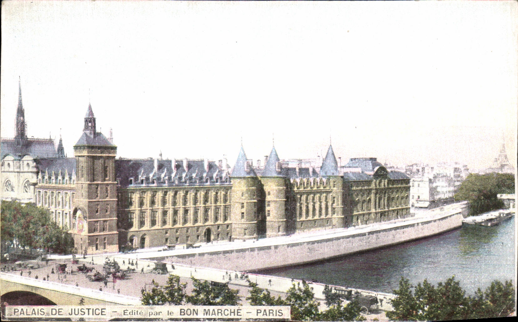 VINTAGE POSTCARD Cheap Law courts Paris